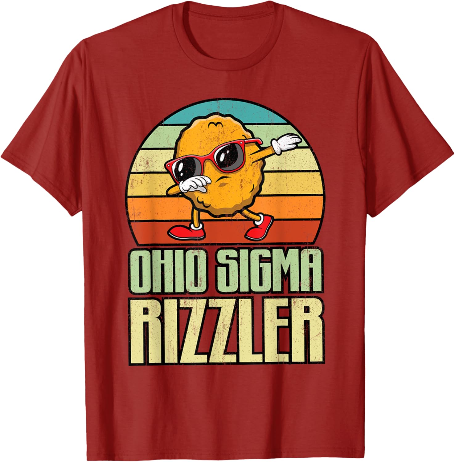 Ohio Sigma Rizzler Funny Chicken Nugget Meme T-Shirt for Food Lovers - 9