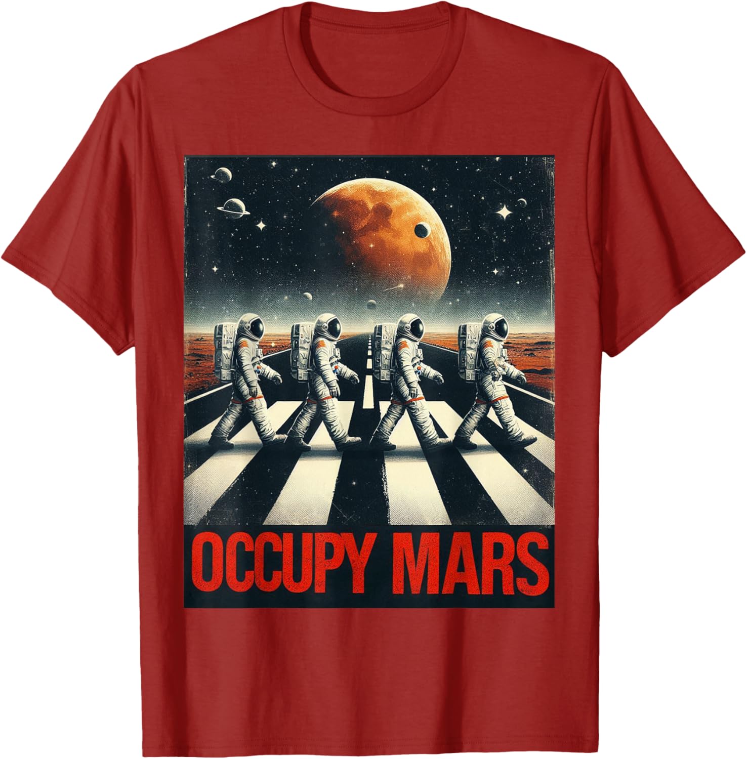 Astronauts Walking on Mars T-Shirt Perfect for Space Lovers and Adventurers - 1
