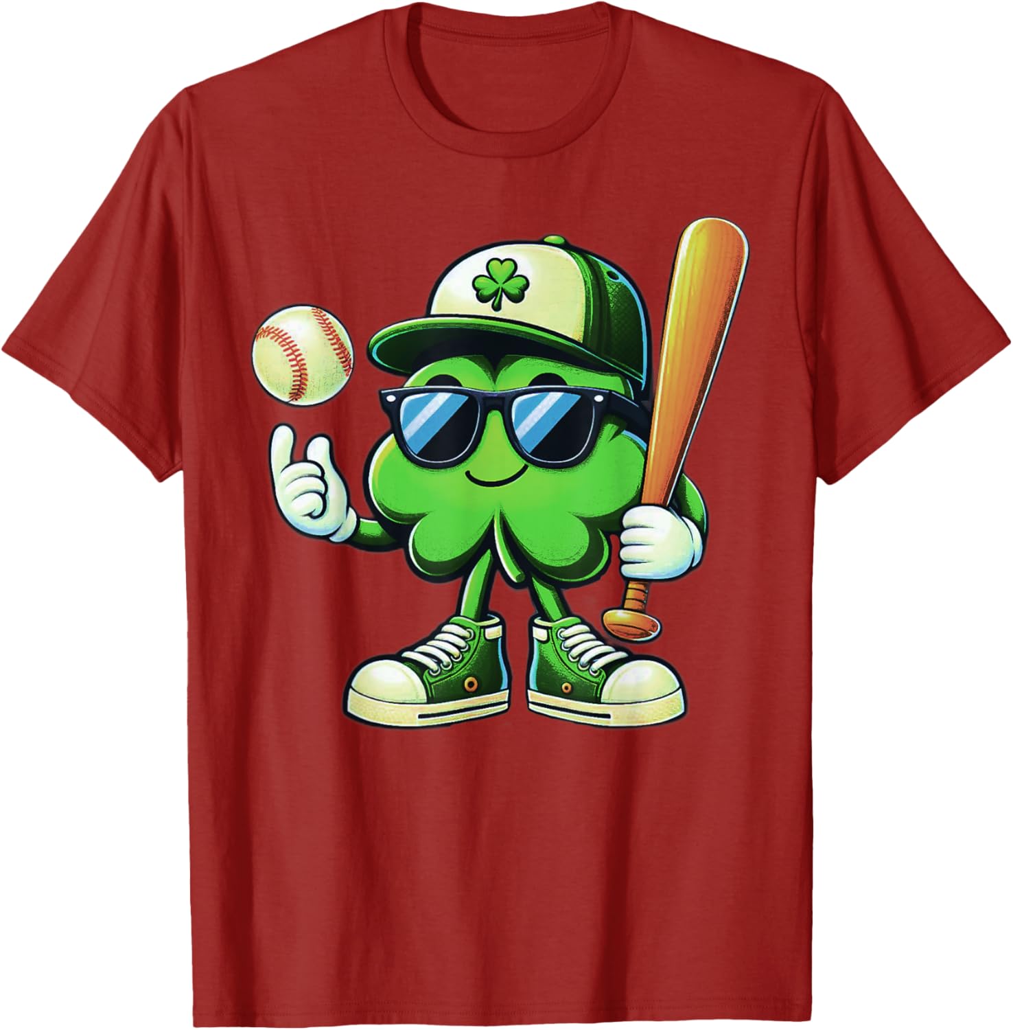 Funny Shamrock Baseball Shirts for Boys Kids St Patricks Day T-Shirt - 28