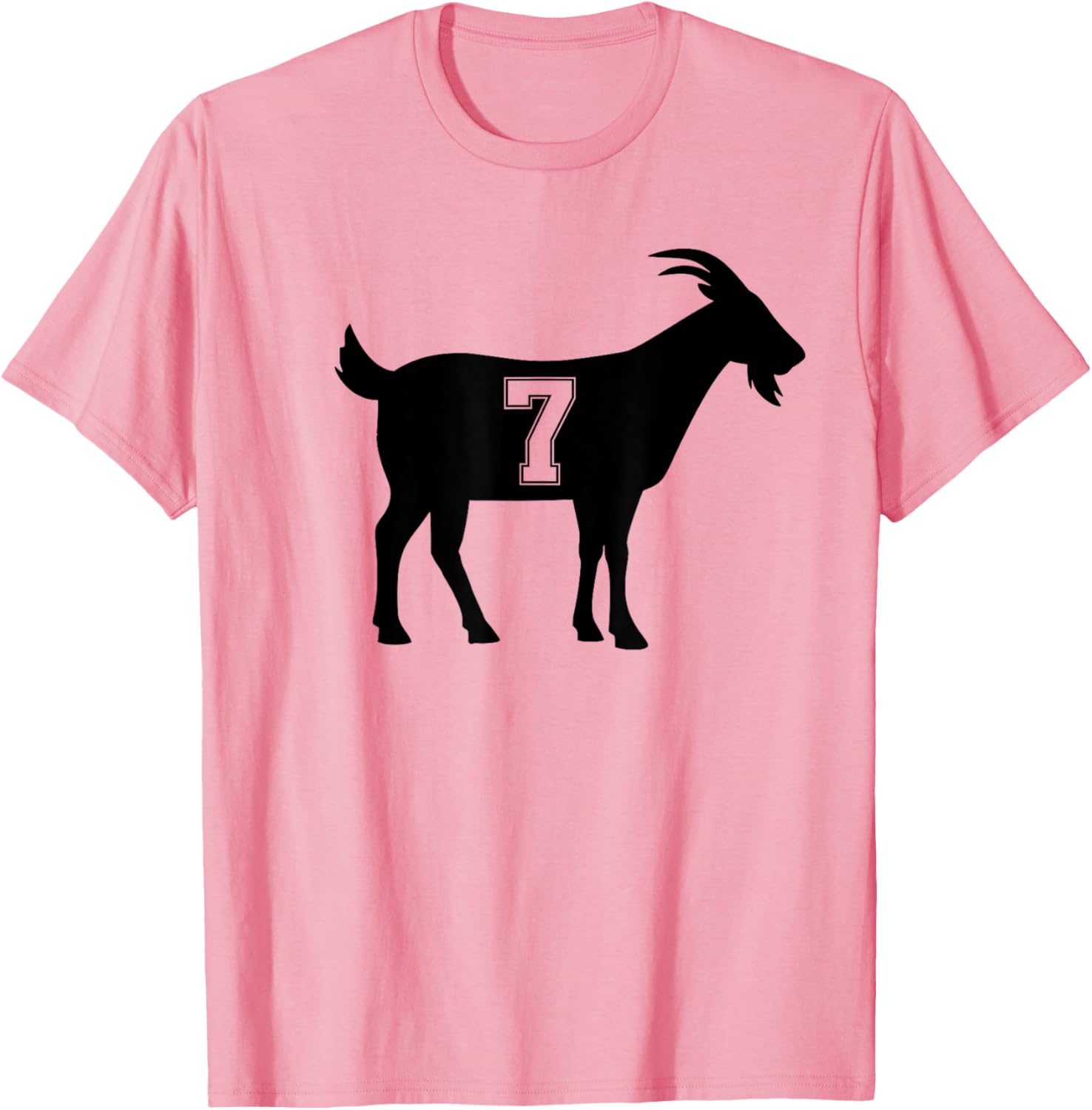 Goat 7 G.O.A.T. Number Seven Goat Graphic T-Shirt for Casual Style - 14