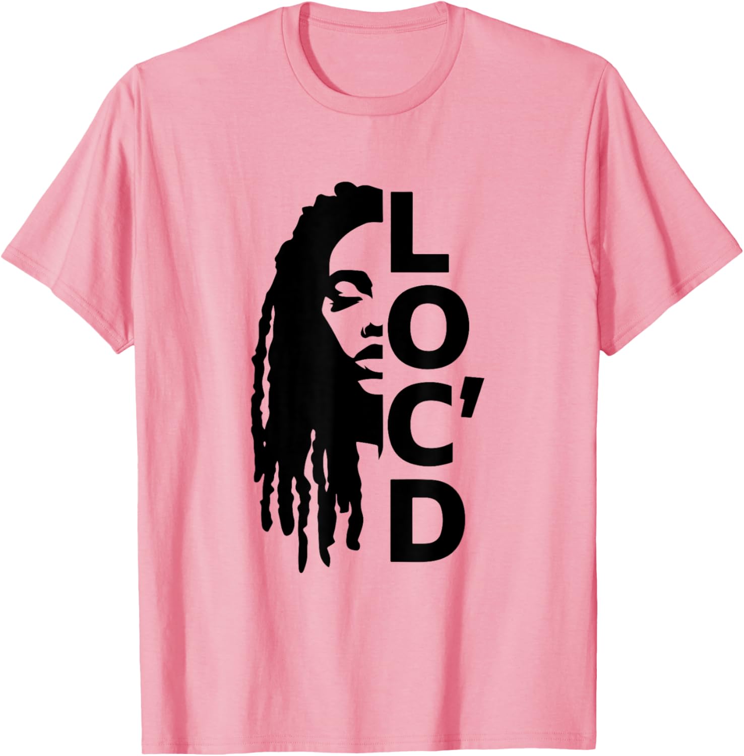 Loc'd For Life Afro Locs T-Shirt for Proud Black Melanin Women - 20