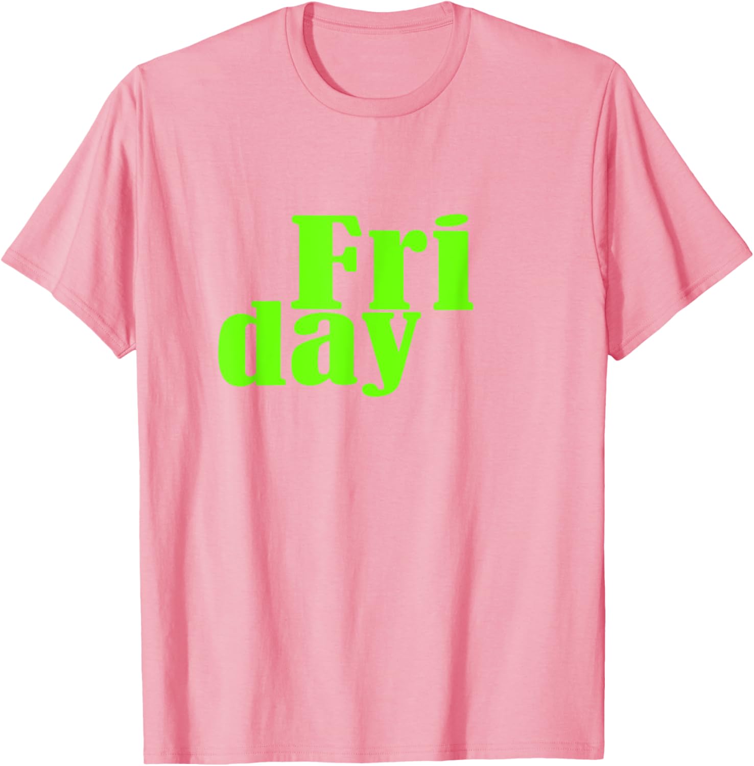 Green Graphic Friday Days Of The Week T-Shirt for Men and Women - 5