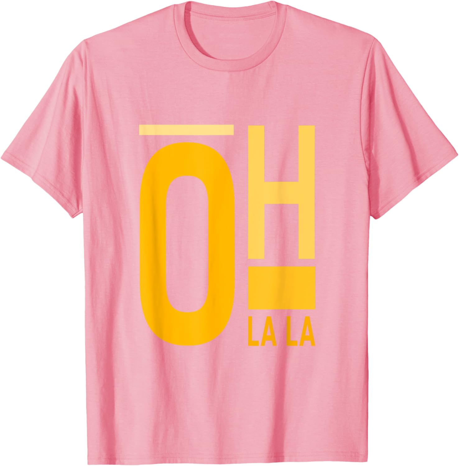 University Varsity Gold Oh La La T-Shirt for Stylish Students and Fans - 26