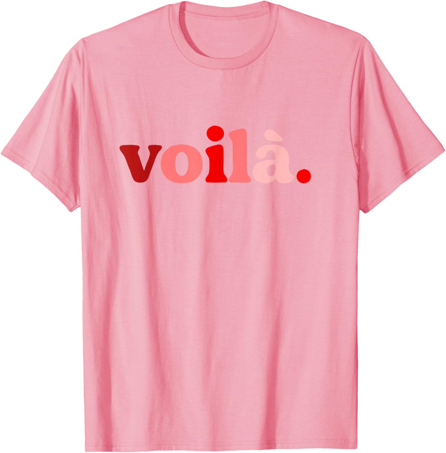 Red Voila I'm Here Graphic T-Shirt Perfect for Fashion Lovers - 11