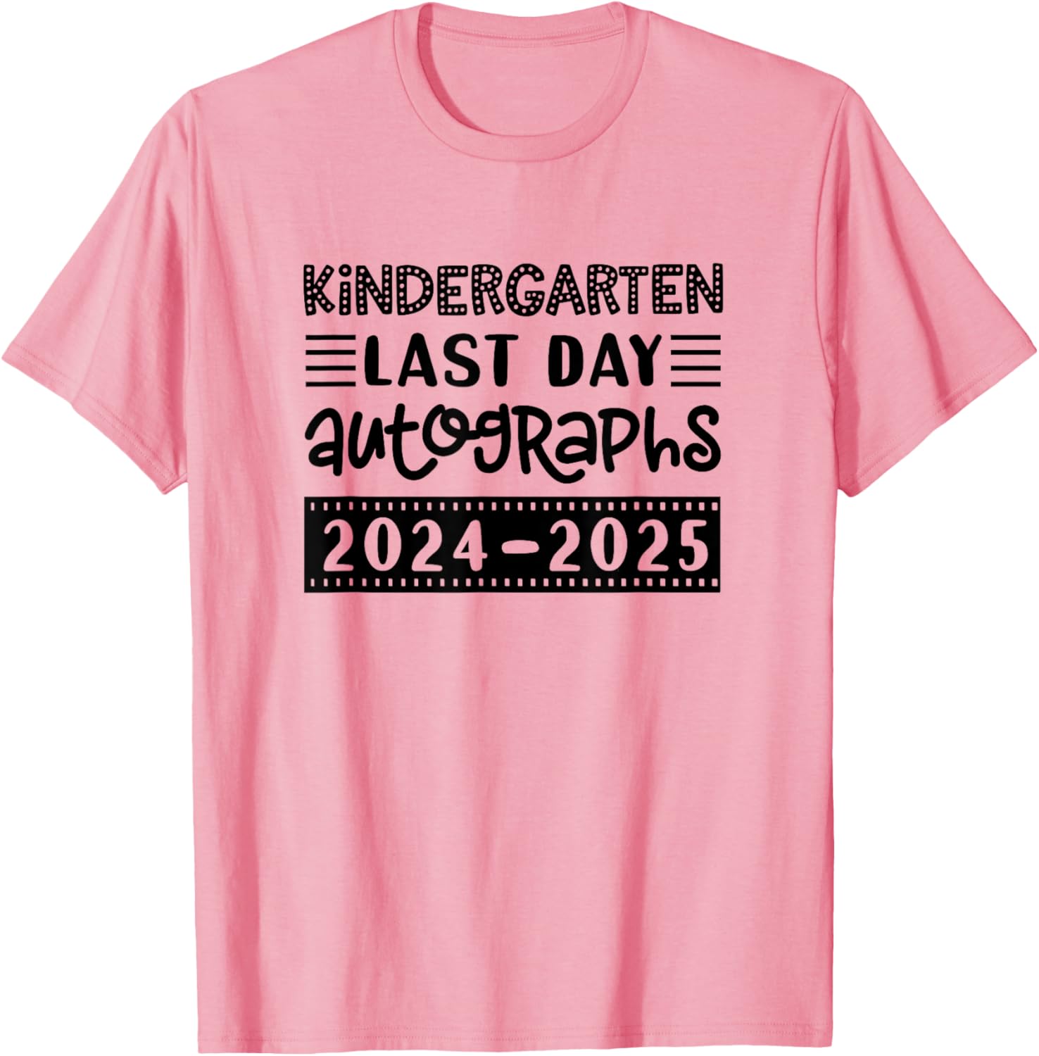 Last Day of School Kindergarten T-Shirt for Kids - Sign My Shirt Fun - 2