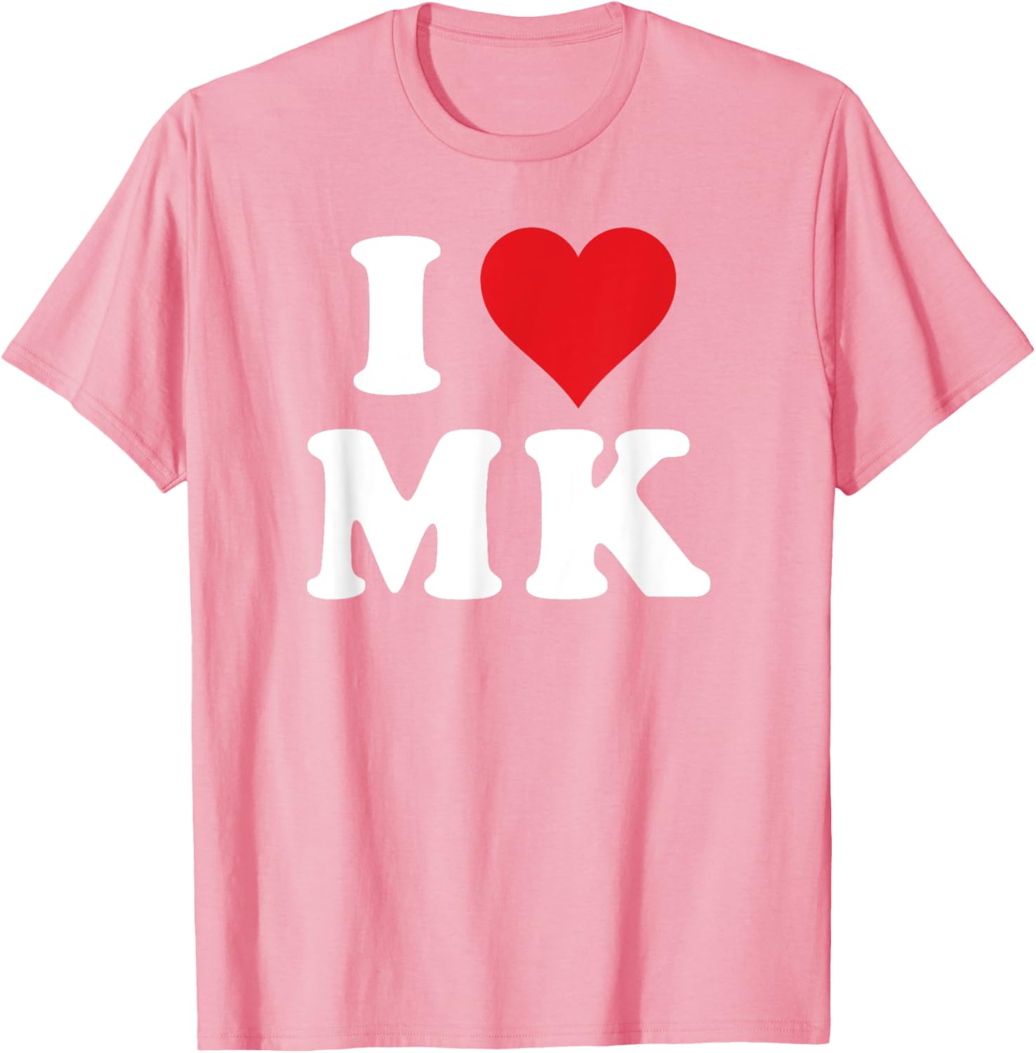 I Love MK Initials T-Shirt for Personalized Style and Comfort - 2