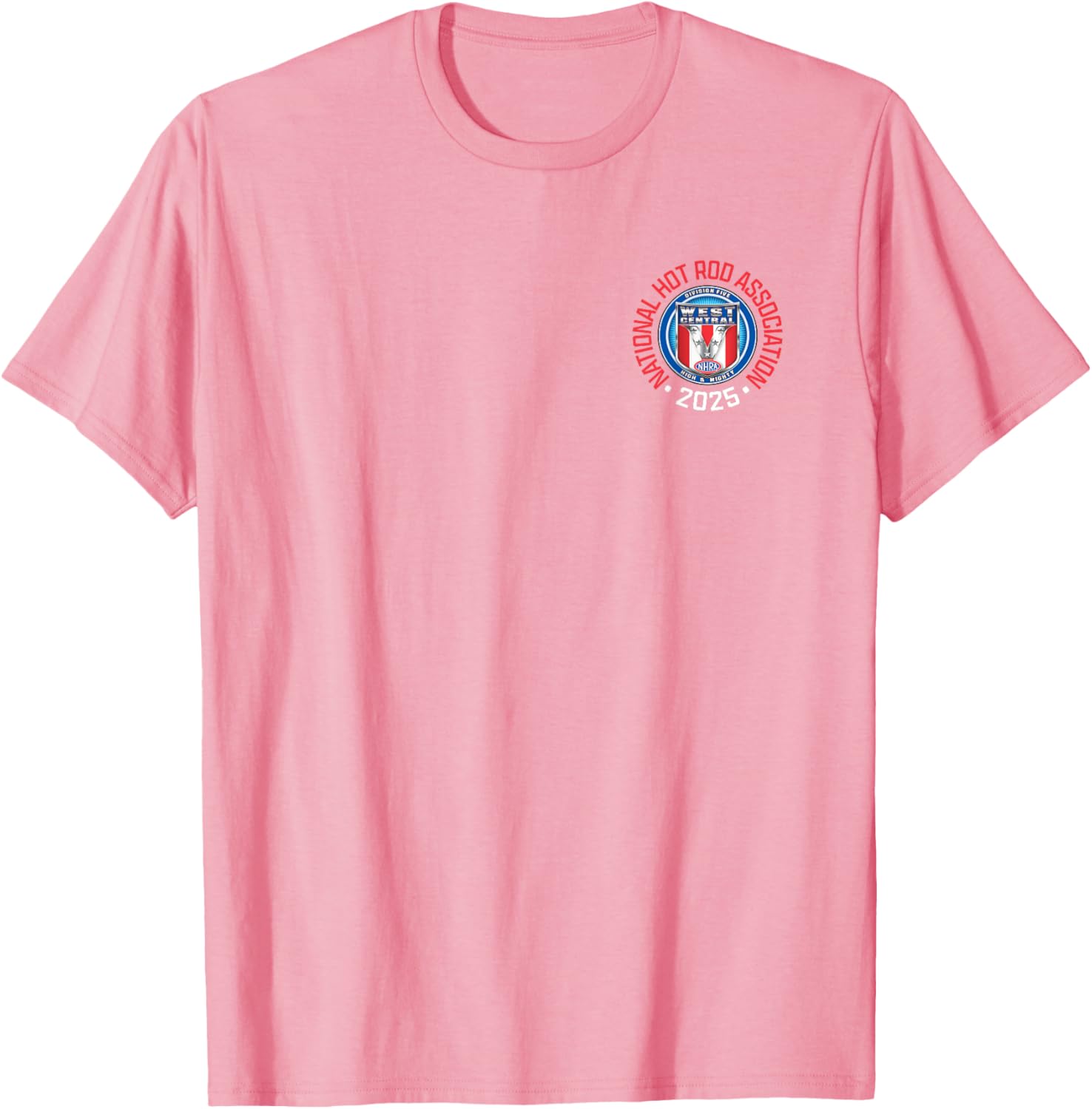 NHRA West Central Division Circle Logo T-Shirt for Motorsports Fans - 7