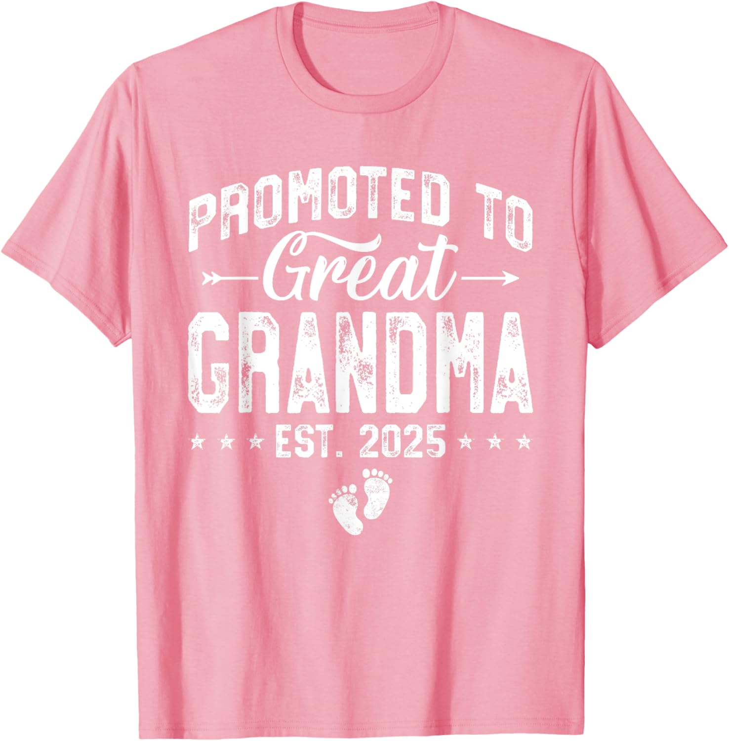 Promoted to Great Grandma 2025 Cute T-Shirt for New Grandparents - 27