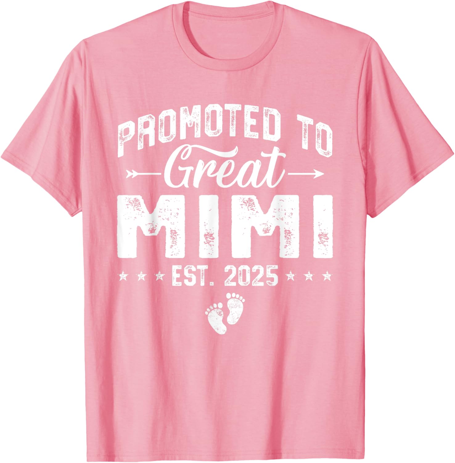 Promoted to Great Mimi 2025 New Grandma T-Shirt for Proud Grandparents - 20