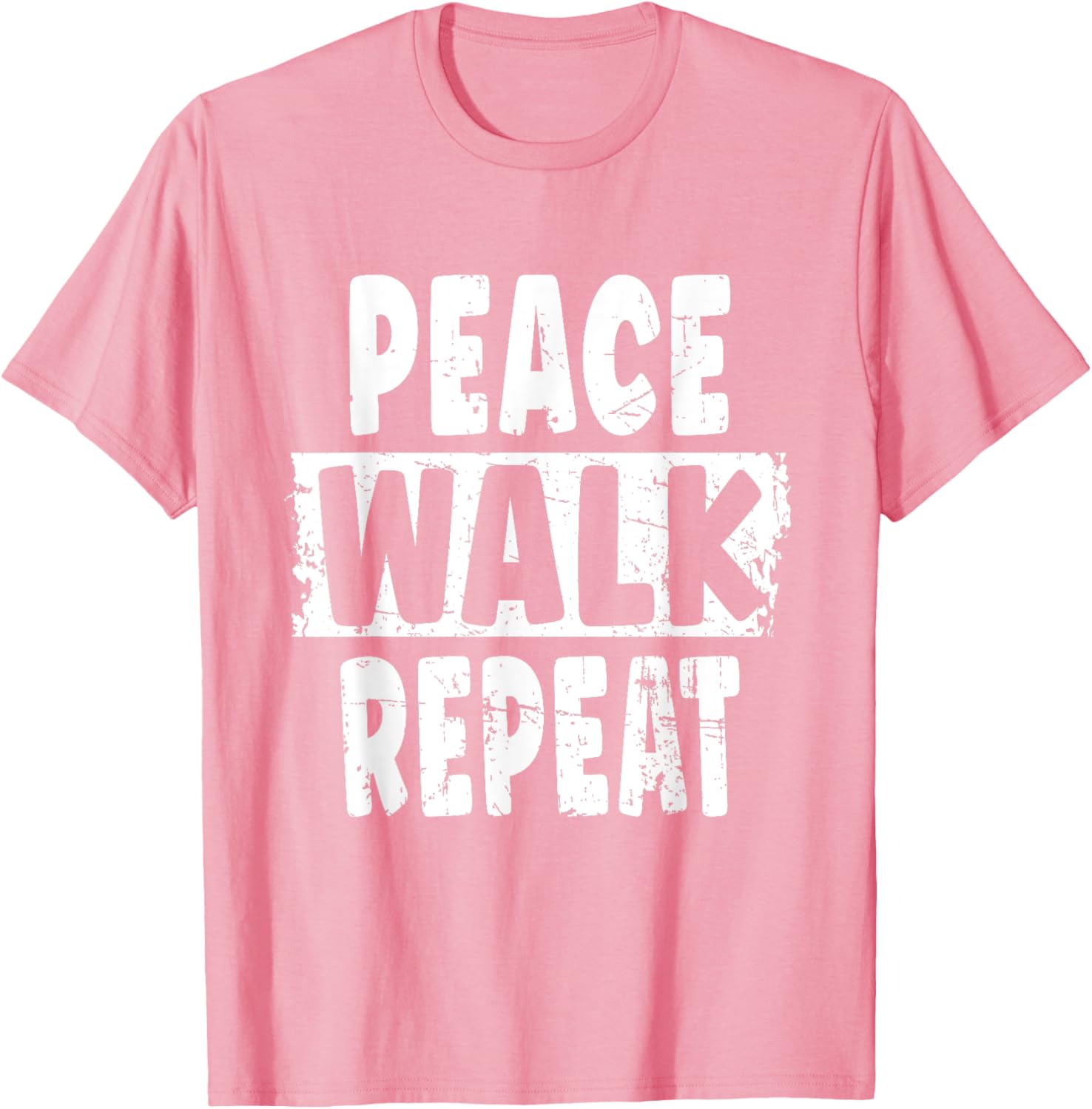 Peace Walk Repeat T-Shirt for Outdoor Enthusiasts and Silent Walk Lovers - 22