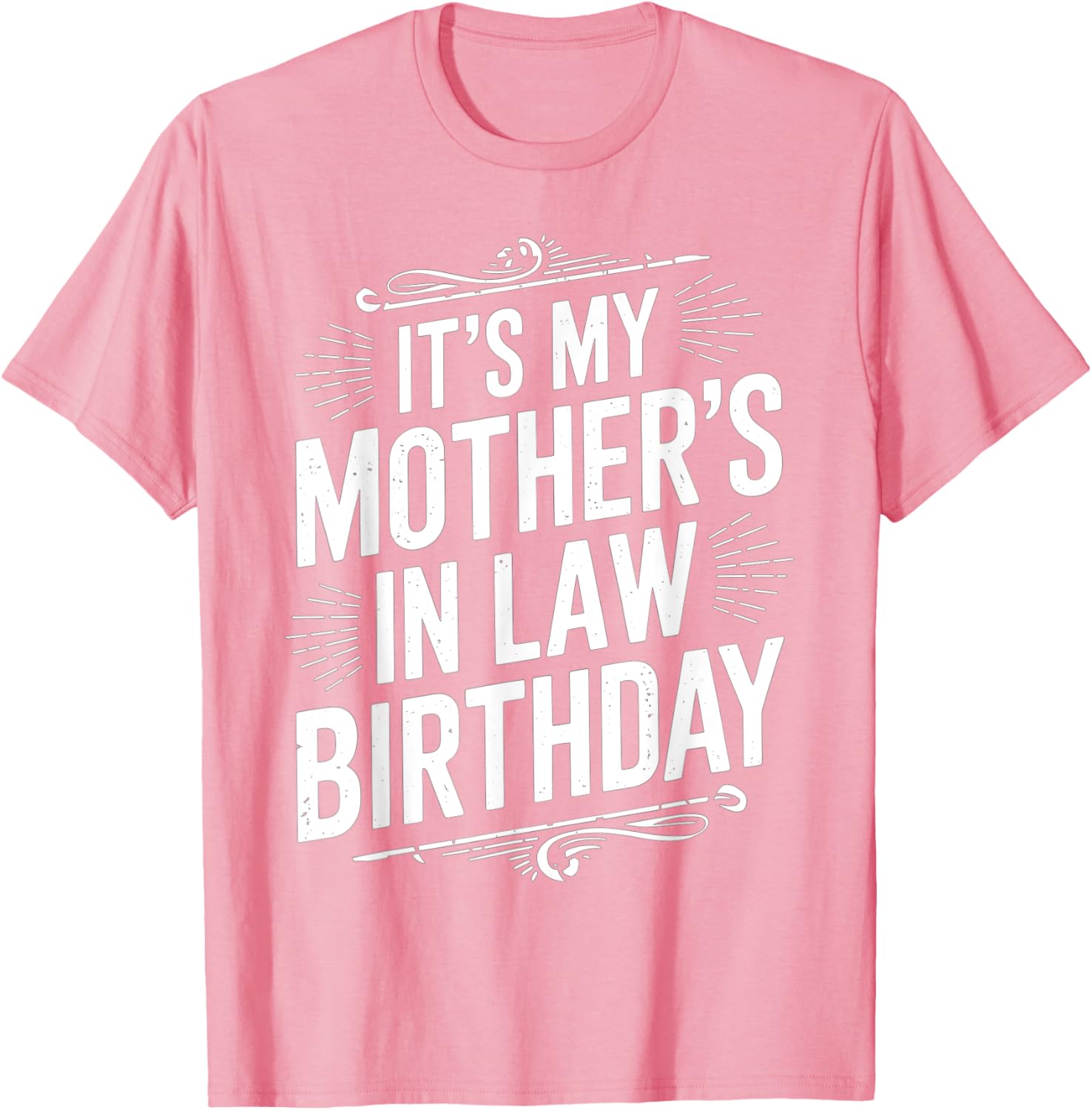 Vintage Distressed It's My Mother-in-Law's Birthday T-Shirt for Men and Kids - 12