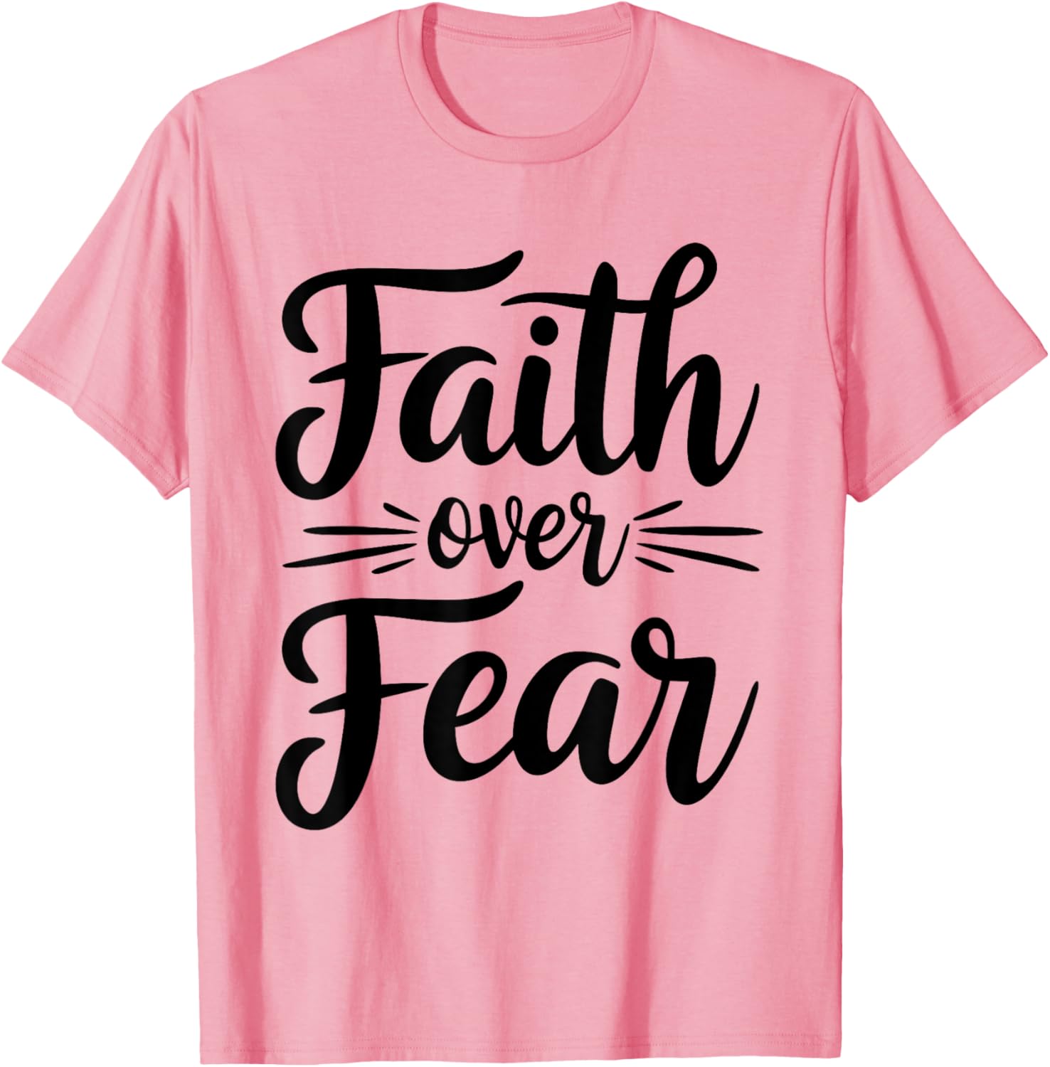 Faith Over Fear Inspirational Christian T-Shirt for Everyday Wear - 2