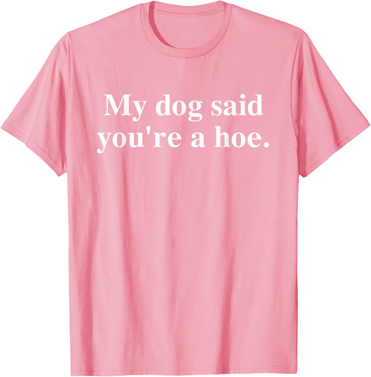 Funny My Dog Said You're A Hoe T-Shirt for Dog Lovers and Humor Fans - 12