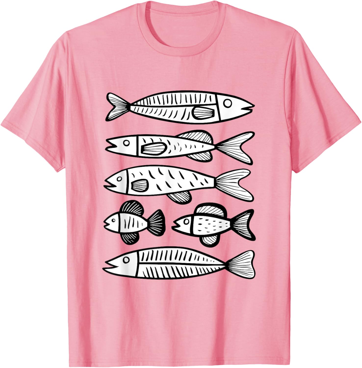 Minimalist Fish Pattern T-Shirt for Ocean Lovers – Stylish and Unique Design - 20