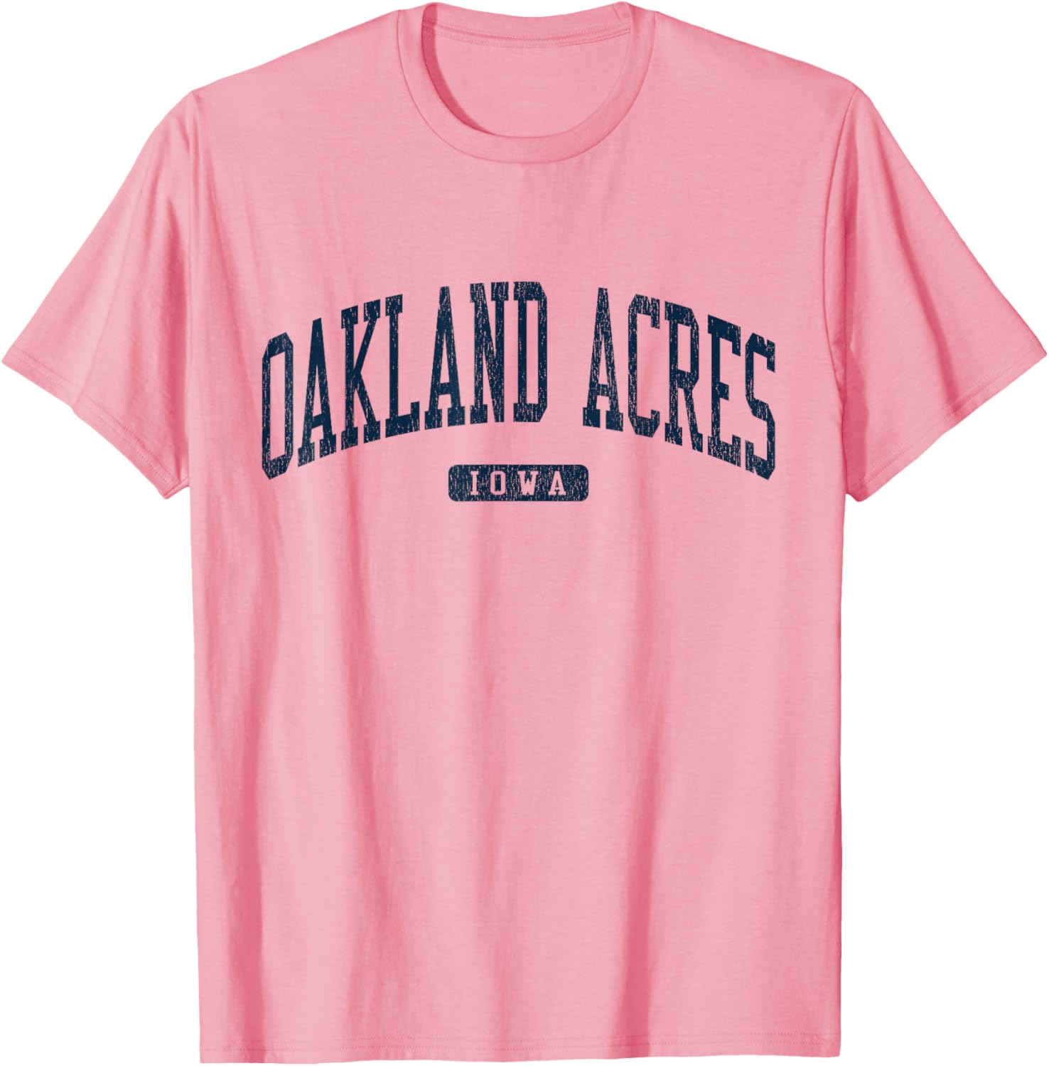 Oakland Acres Iowa College Style Blue T-Shirt for Casual Wear - 17