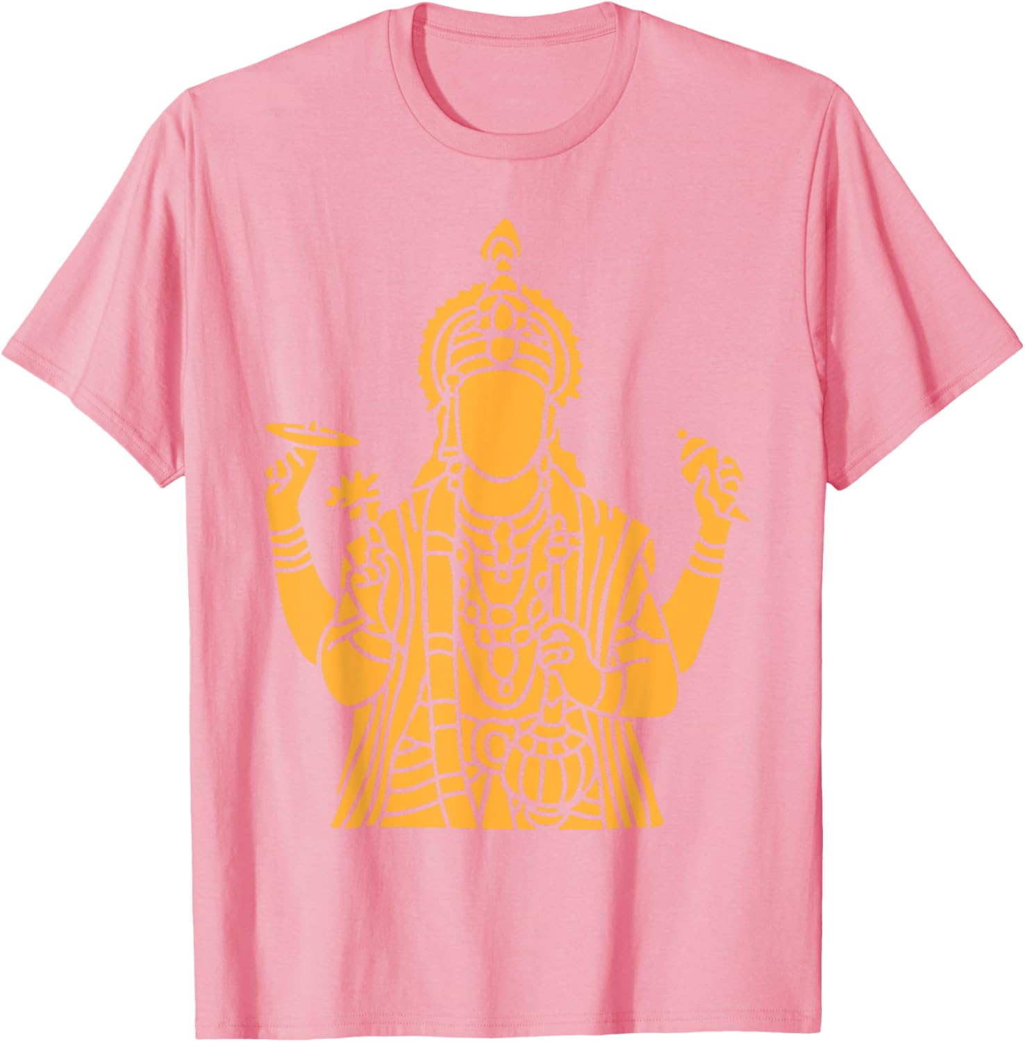 Vishnu Narayana Silhouette T-Shirt for Divine Pooja and Spiritual Wear - 27