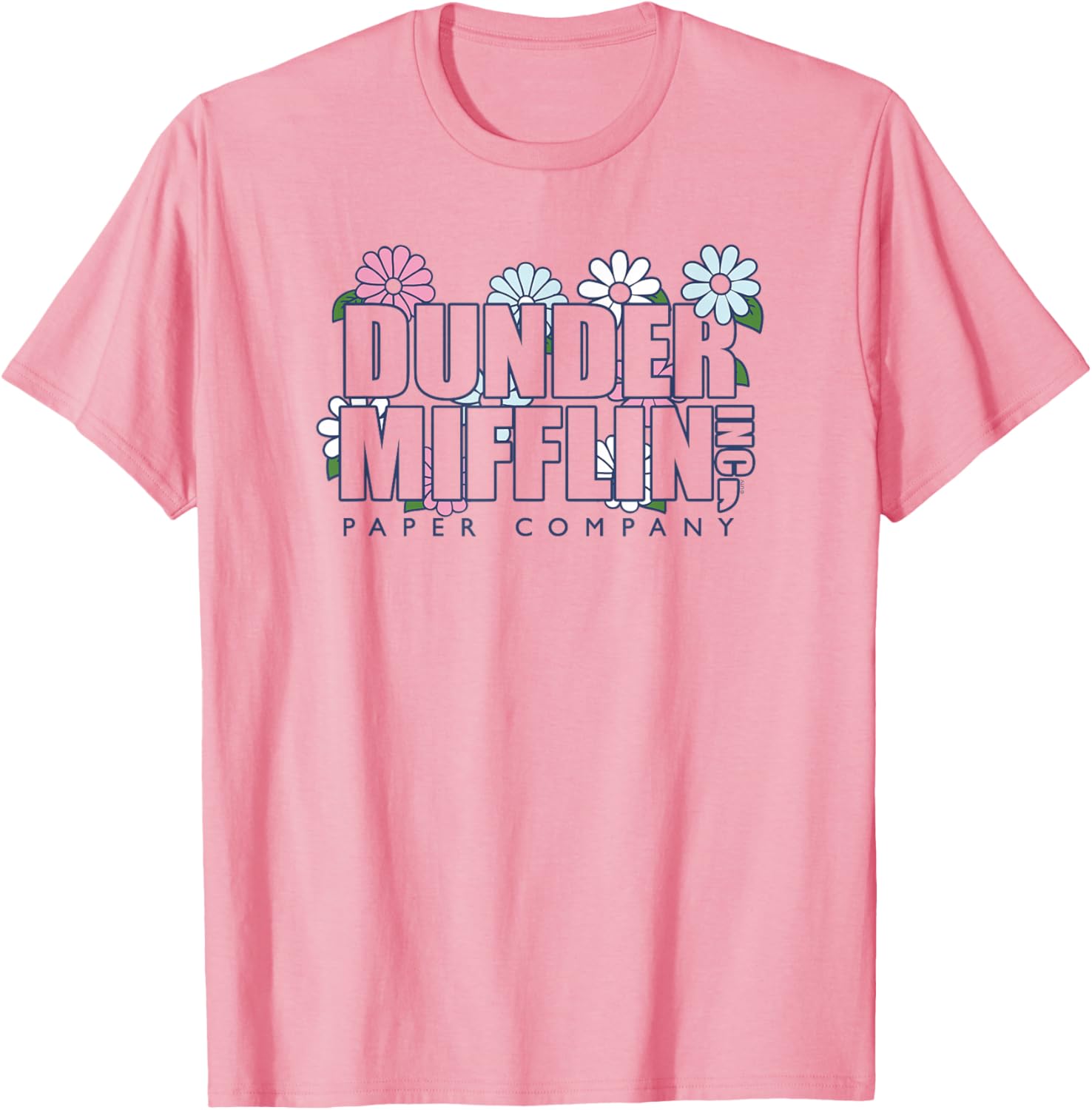 Dunder Mifflin Groovy Flower T-Shirt for Fun Office Wear - 4