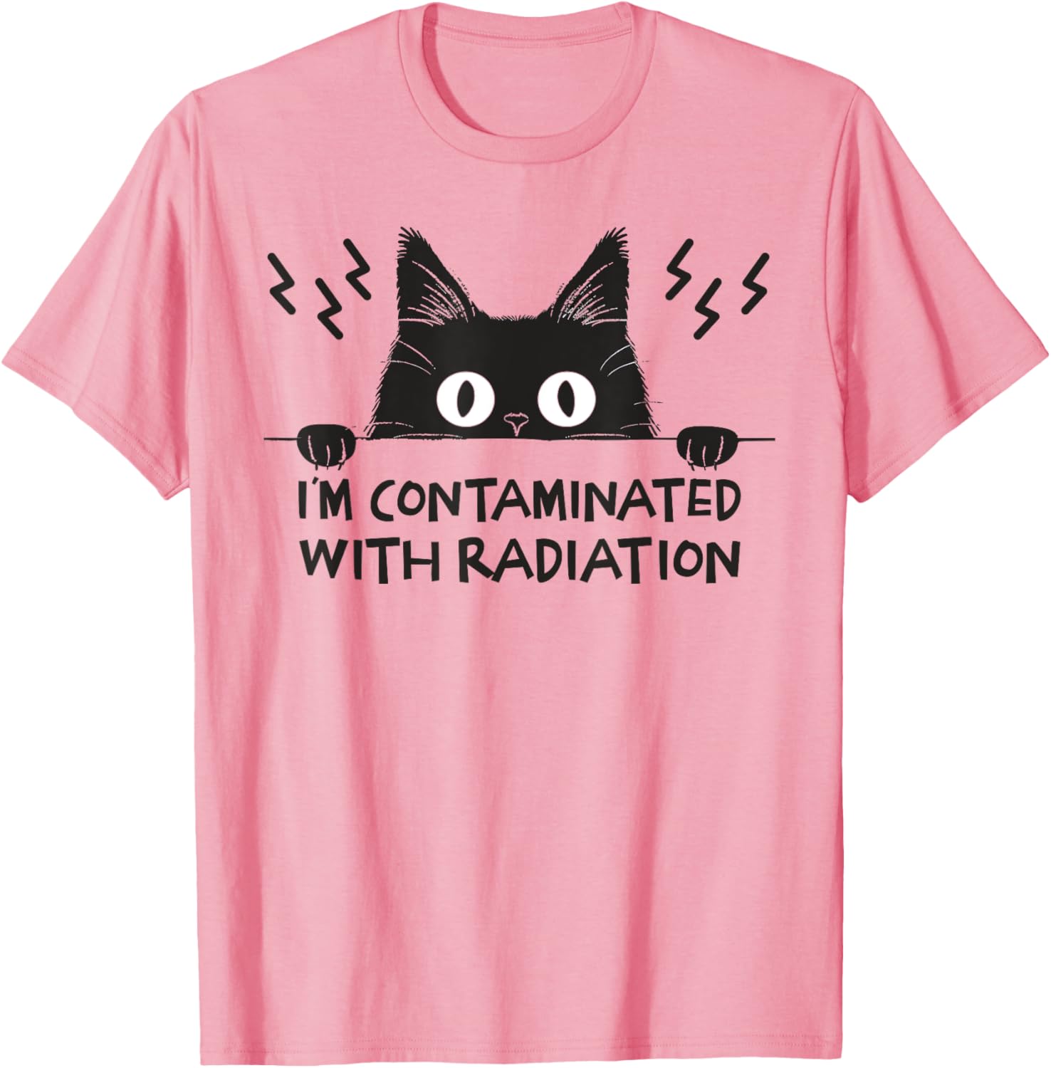 Radiation Contaminated Japanese Cat Meme T-Shirt for Cat Lovers - 10