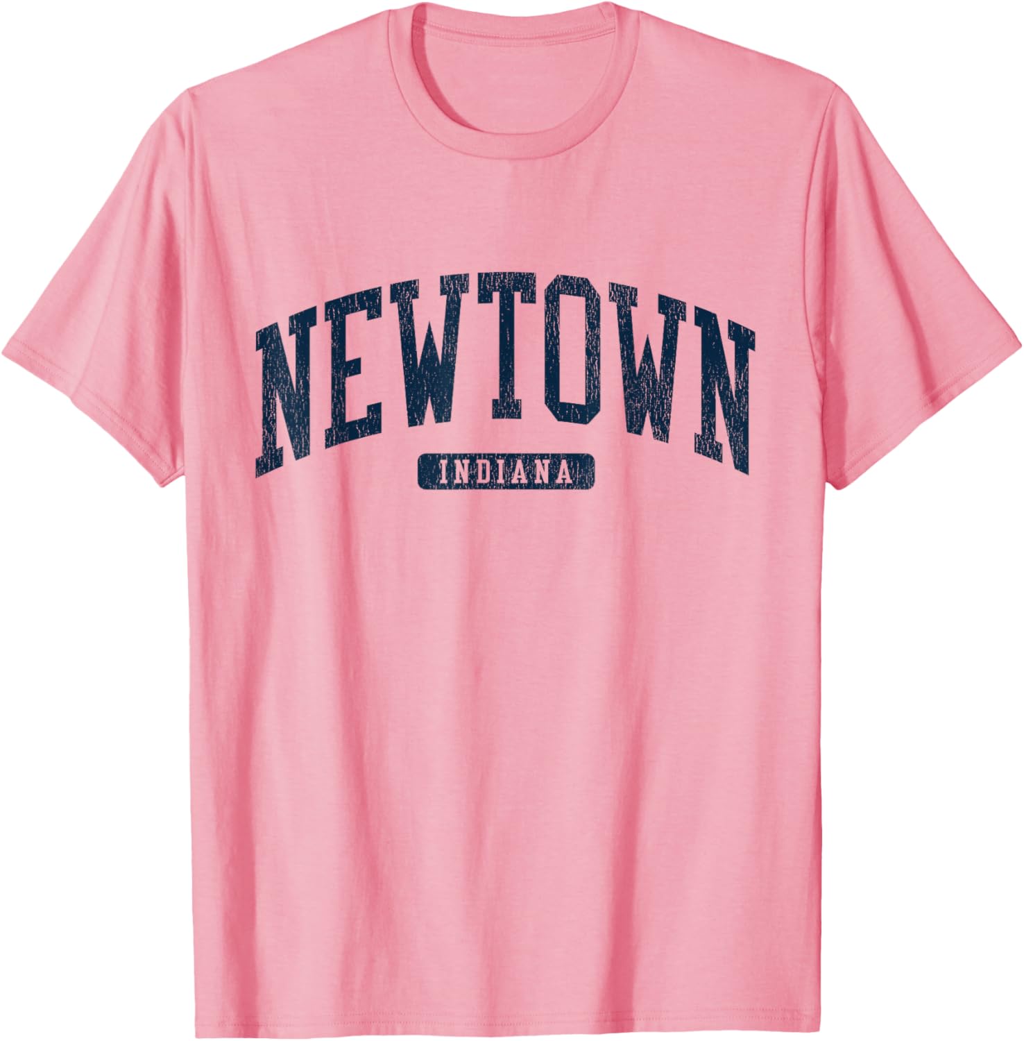 Newtown Indiana College Style Blue T-Shirt for School Spirit and Comfort - 3