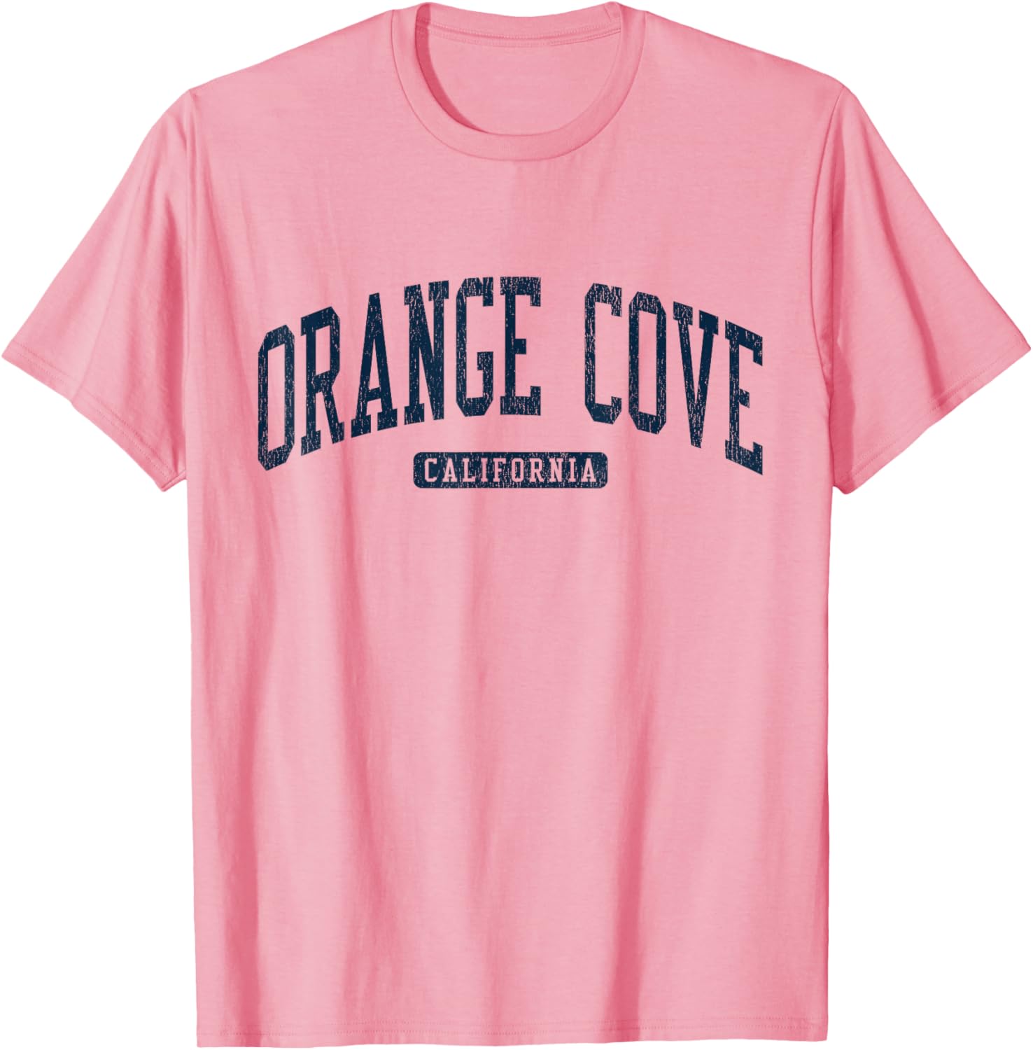 Orange Cove California College Style Blue T-Shirt for Students and Alumni - 14