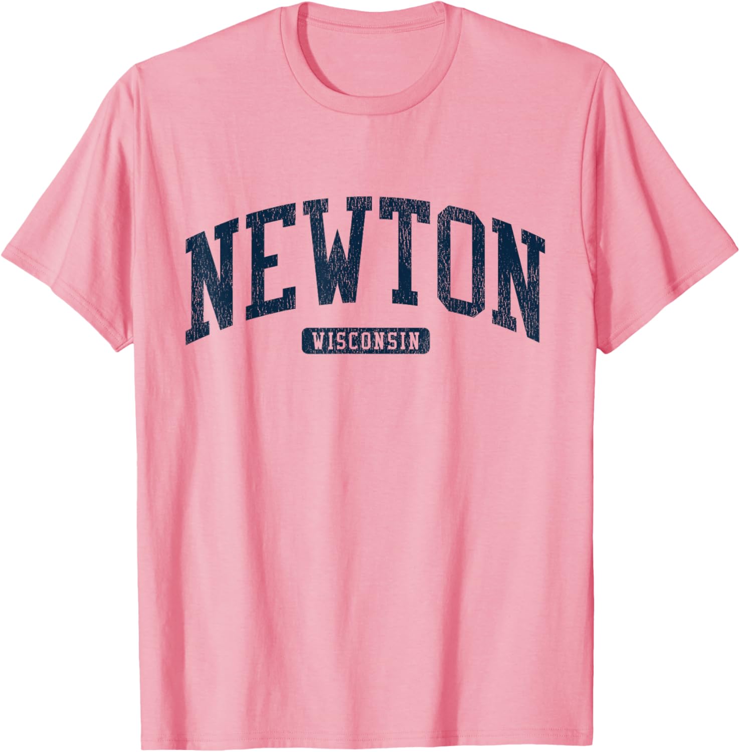 Newton Wisconsin College University Style Blue T-Shirt for Men and Women - 15