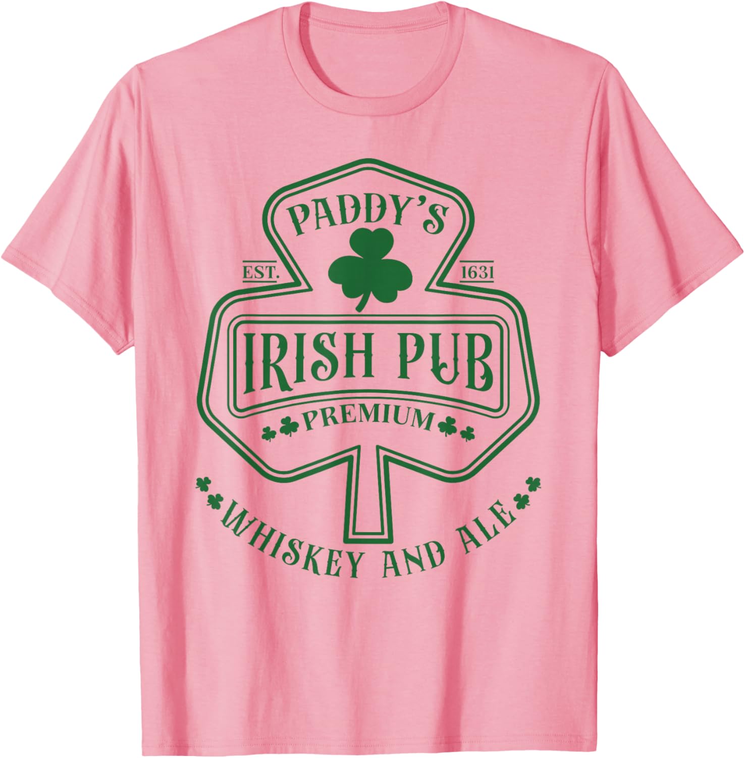 Funny St Patricks Day Irish Pub Paddy's Club Whiskey Beer T-Shirt - 11