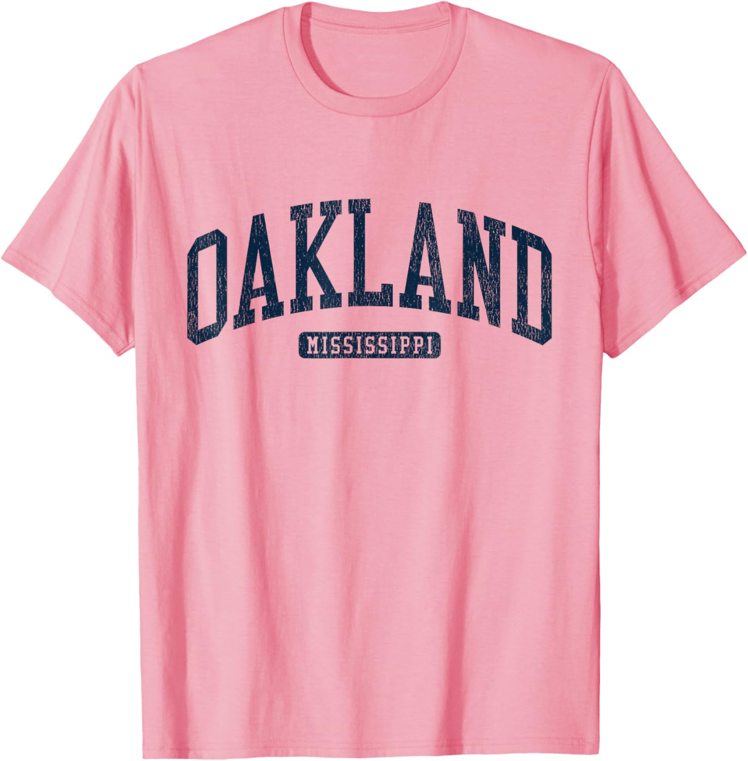 Oakland Mississippi College University Style Blue T-Shirt for Students - 1