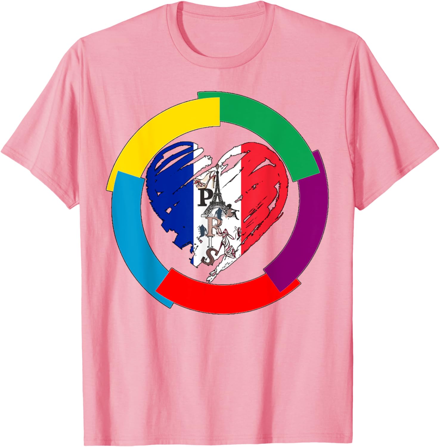 Celebrate French Language Day with Heart T-Shirt for La Francophonie - 14