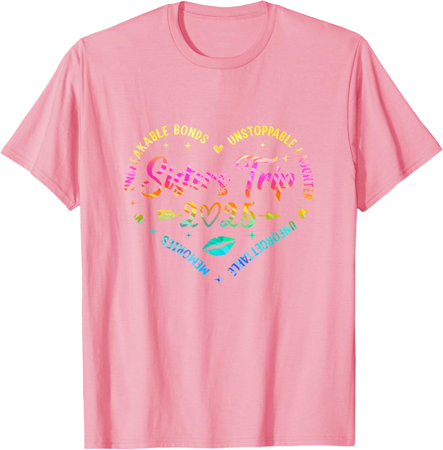Sisters Trip 2025 Retro T-Shirt for Friends Vacation Memorials - 8