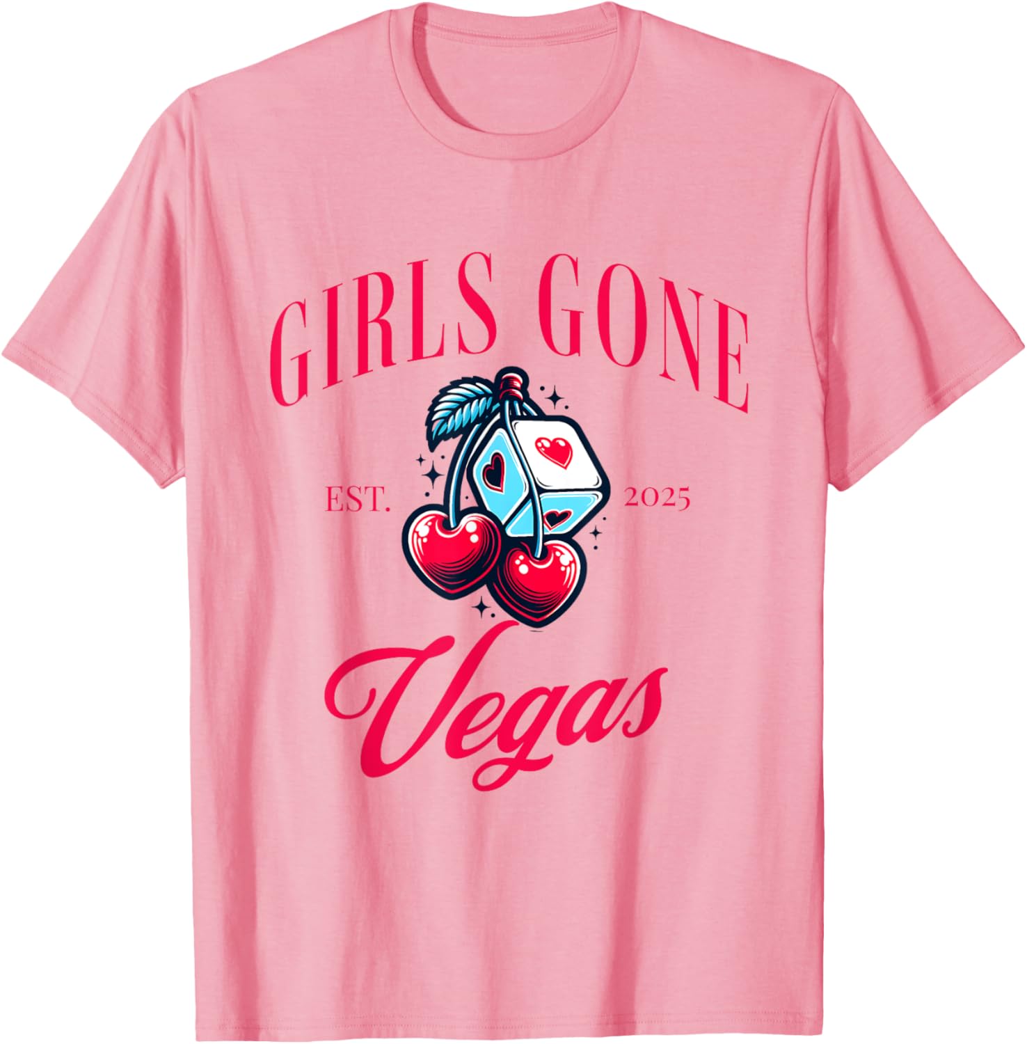 Girls Gone Vegas 2025 Bachelorette Party T-Shirt for Fun Girls Trip - 5