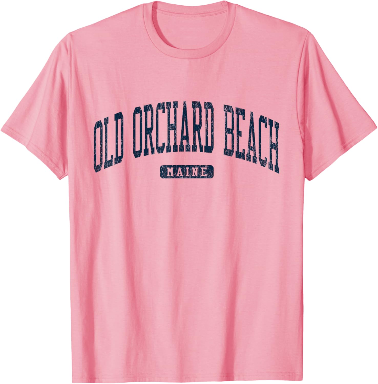 Old Orchard Beach Maine College Style Blue T-Shirt for Casual Wear - 11