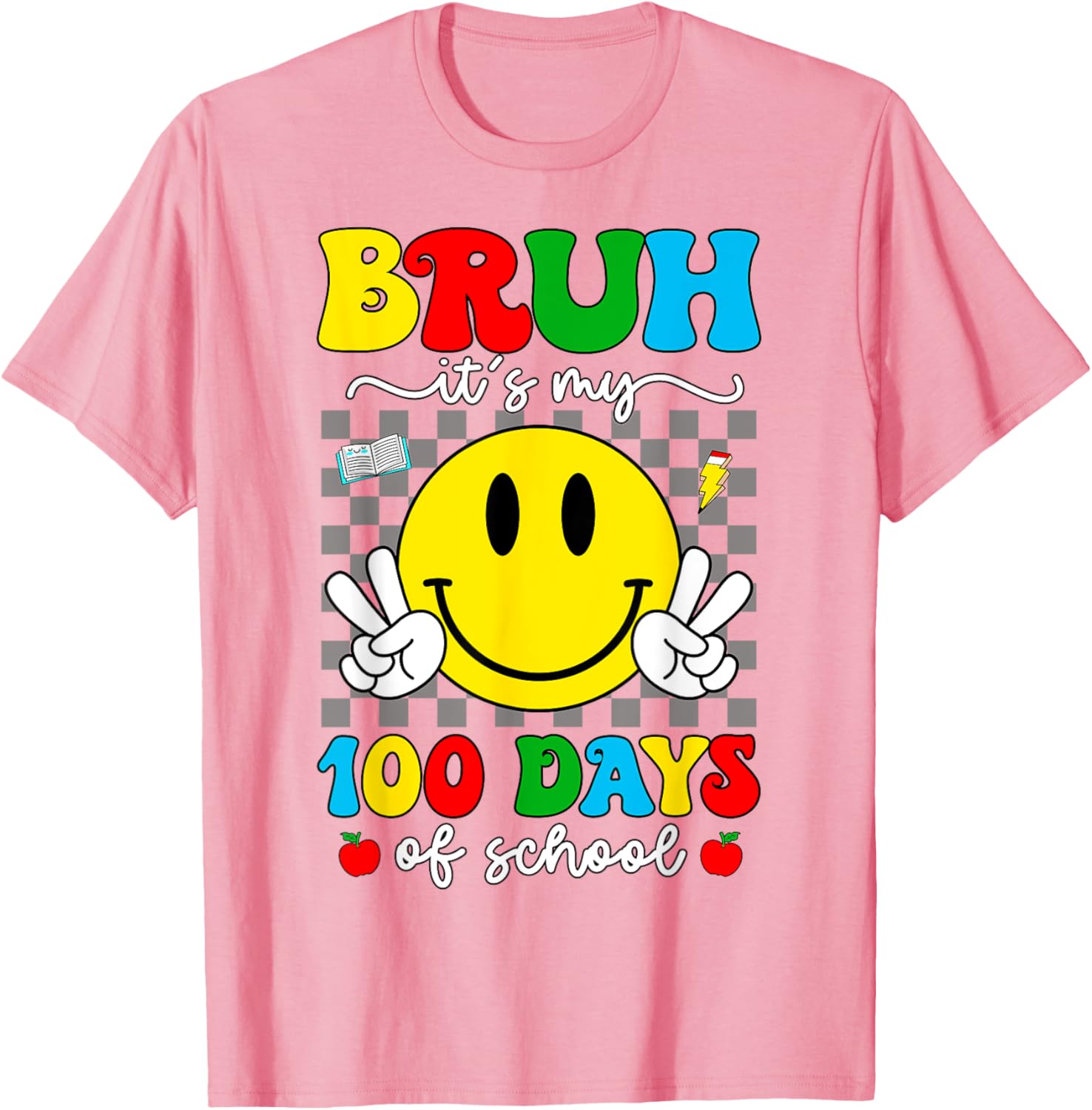 100 Days of School T-Shirt for Kids - Bruh It's My 100 Days Smarter! - 27