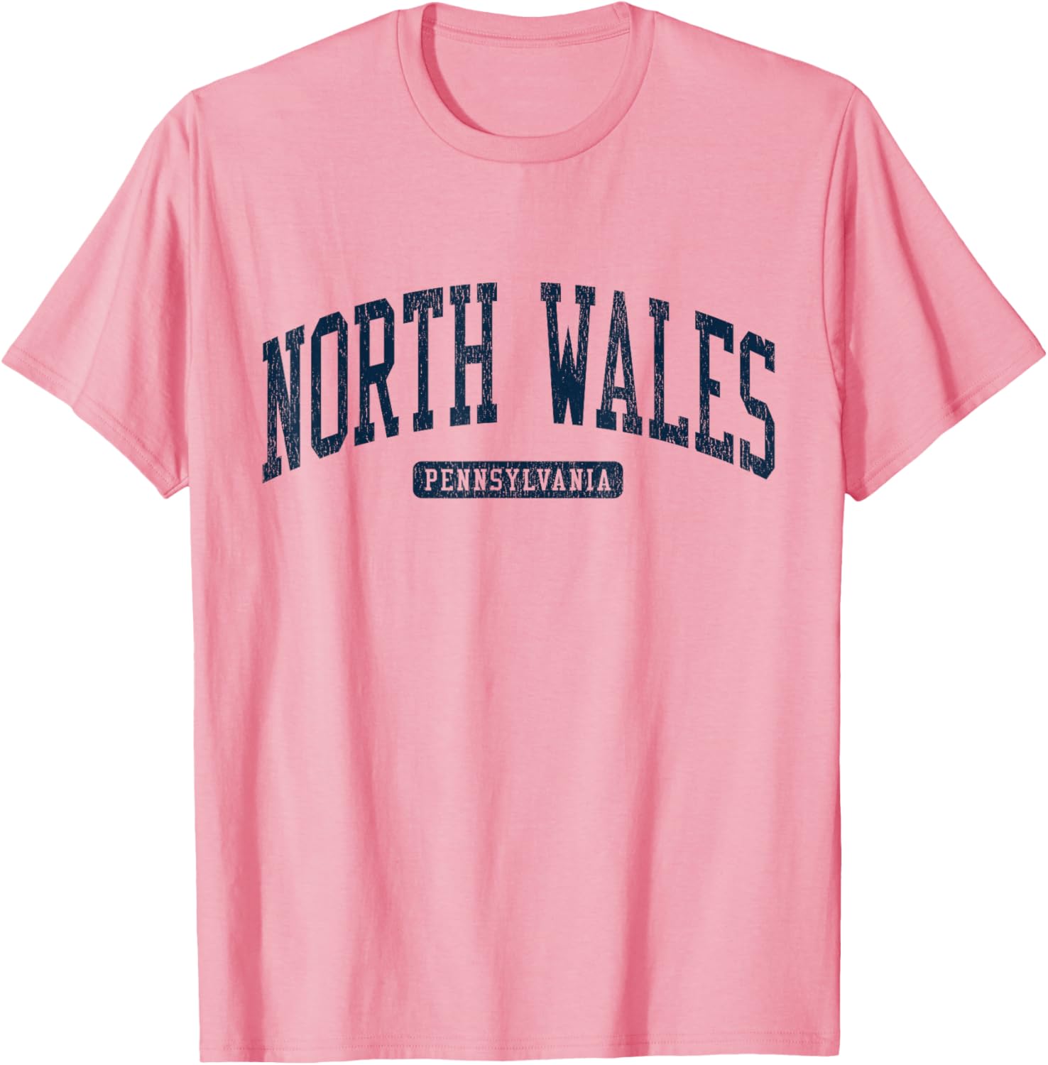 North Wales PA College University Style Blue T-Shirt for Students - 9