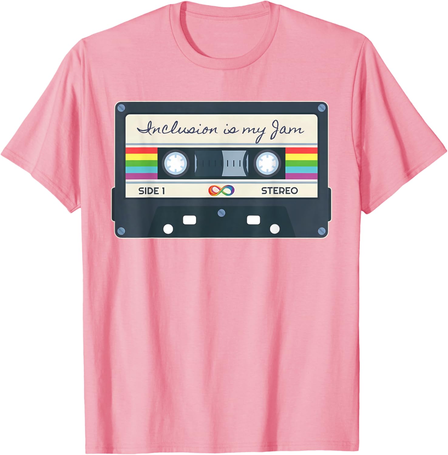 Autism Awareness Inclusion Is My Jam SPED Teacher Cassette T-Shirt - 9