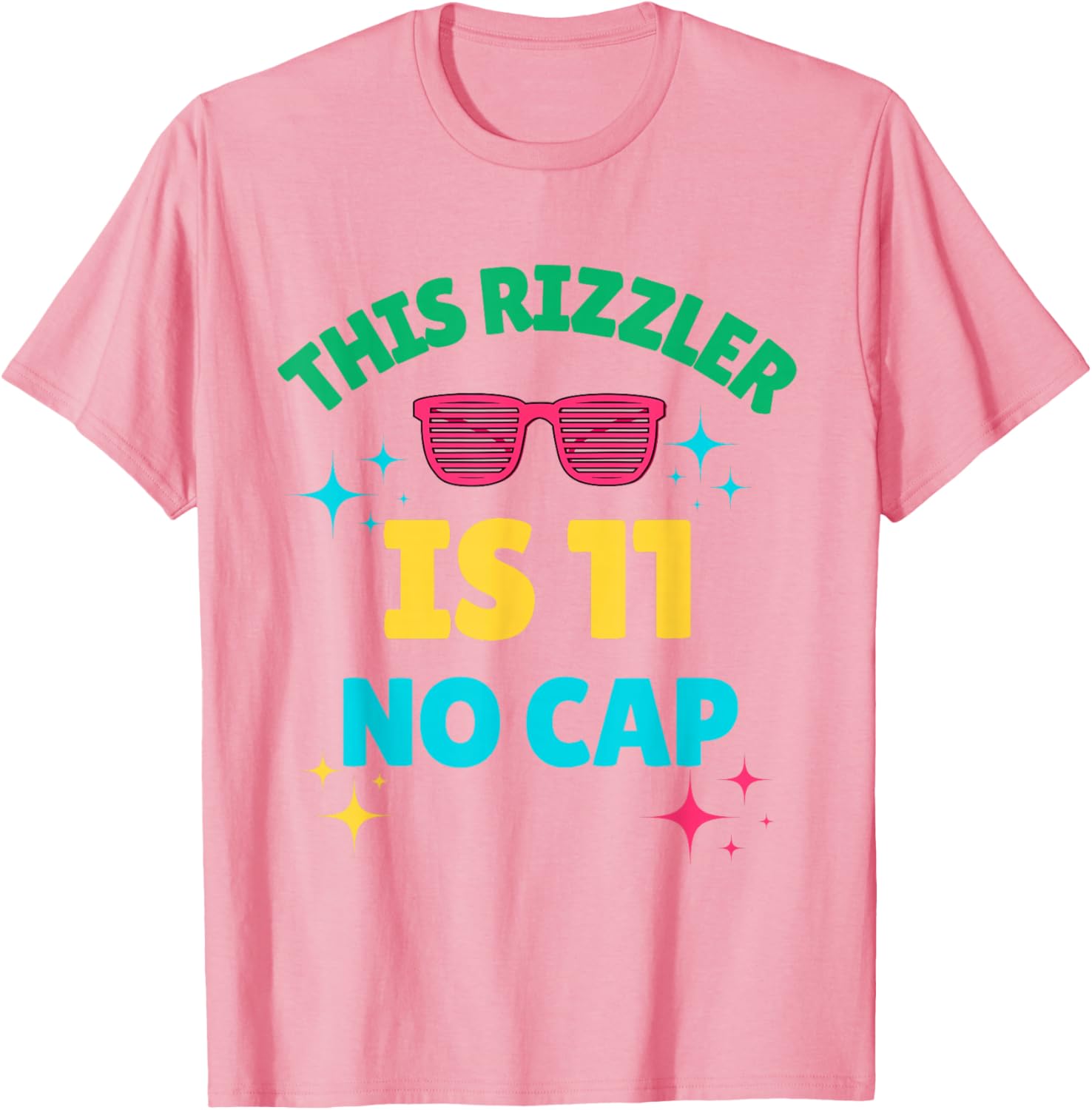 Cool 11th Birthday Rizzler T-Shirt Fun Gift for Boys and Girls - 20
