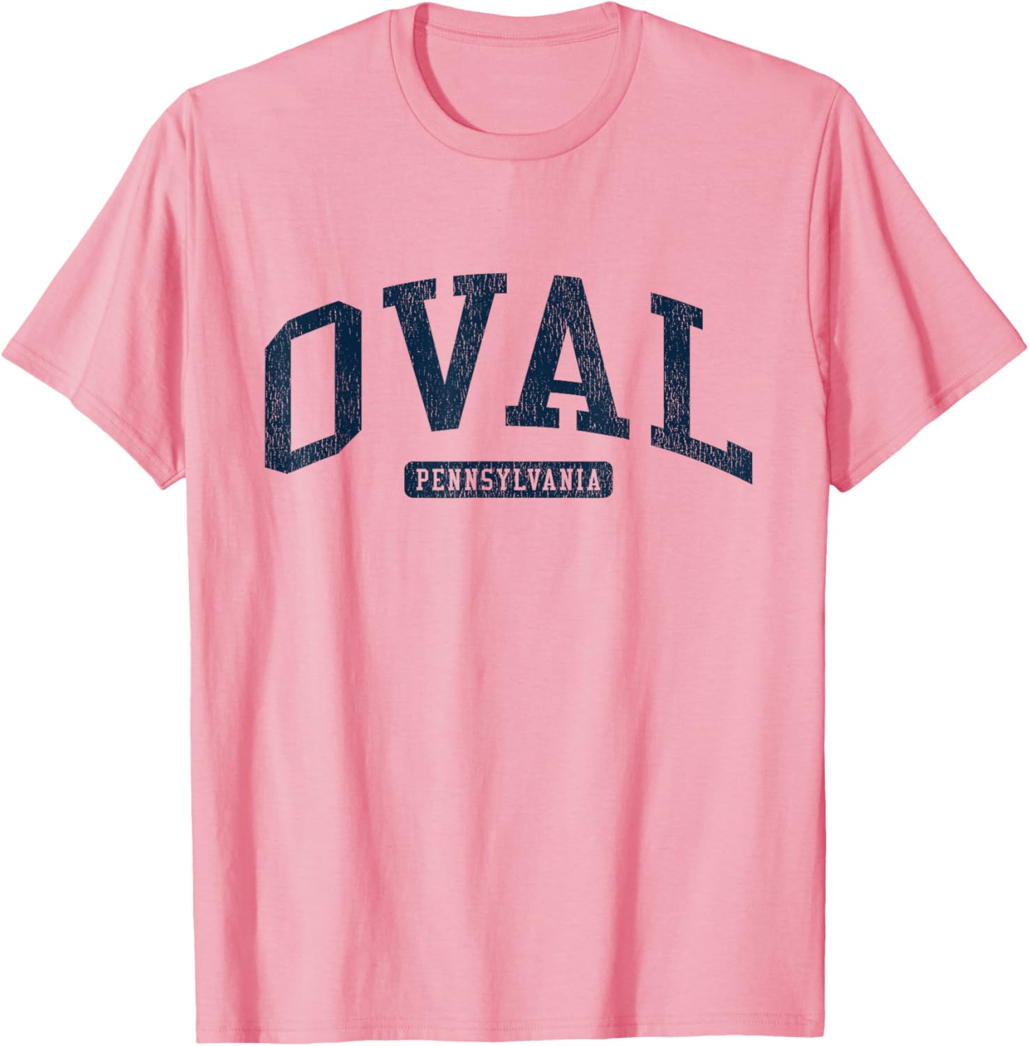 Stylish Blue Oval Pennsylvania College University T-Shirt for Students - 4