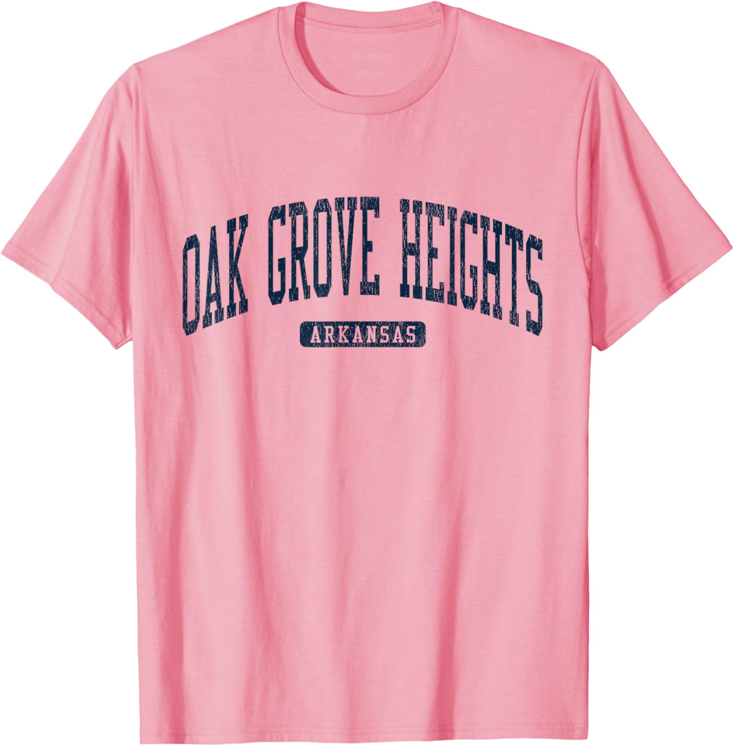 Oak Grove Heights Arkansas College Blue T-Shirt for Students and Fans - 14