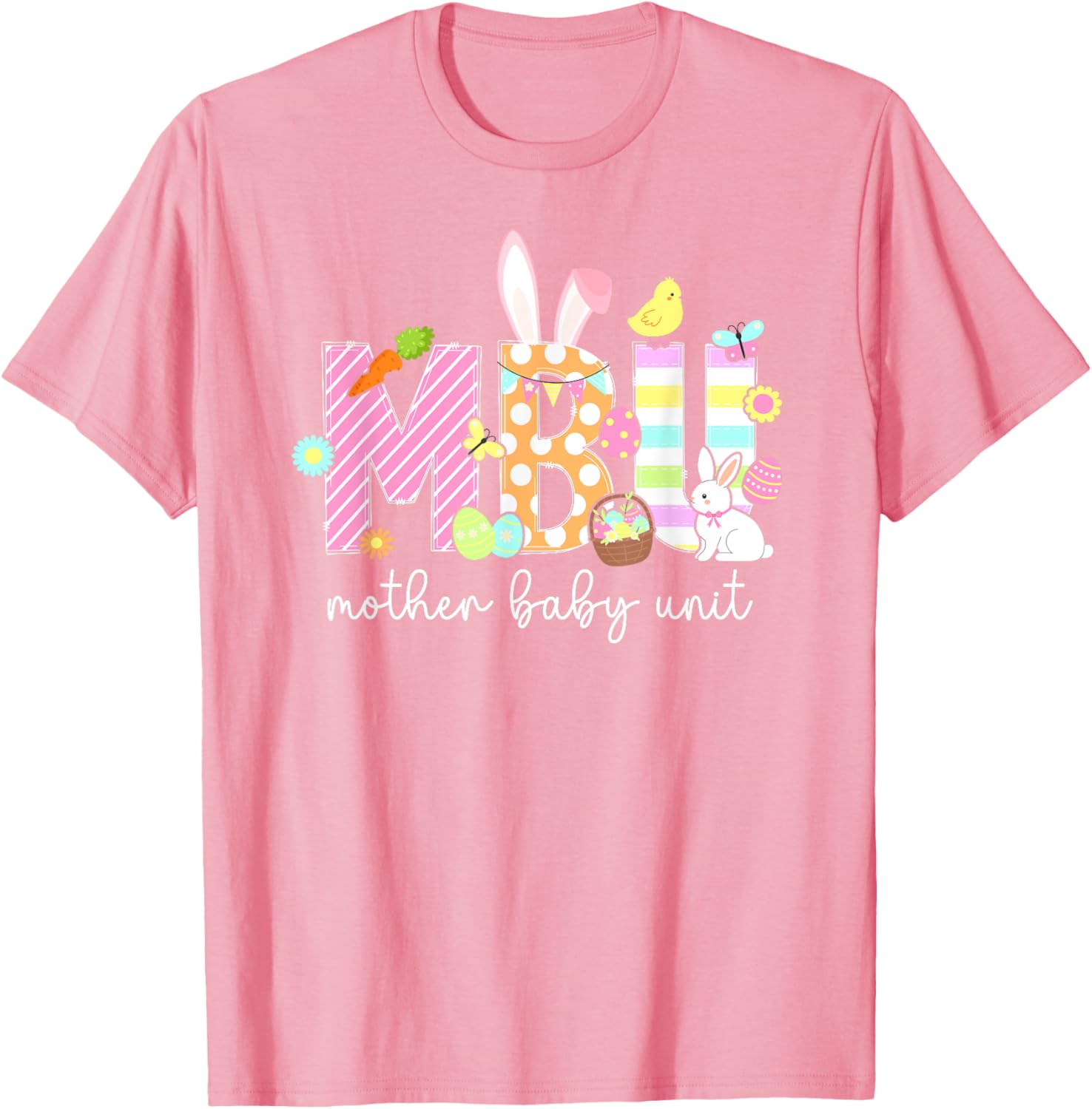 Easter Bunny T-Shirt for Nurses - Cute Mother Baby Unit Design - 18