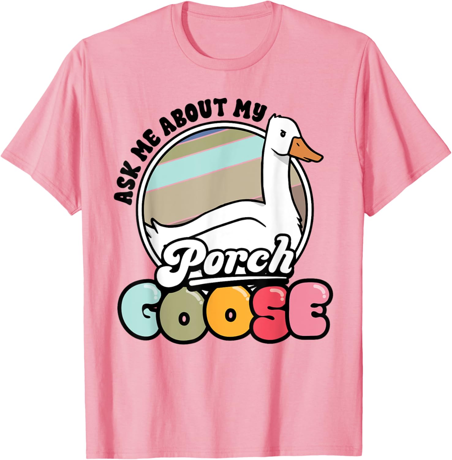Funny Porch Goose Lover T-Shirt Gift for Geese Fans and Meme Lovers - 12