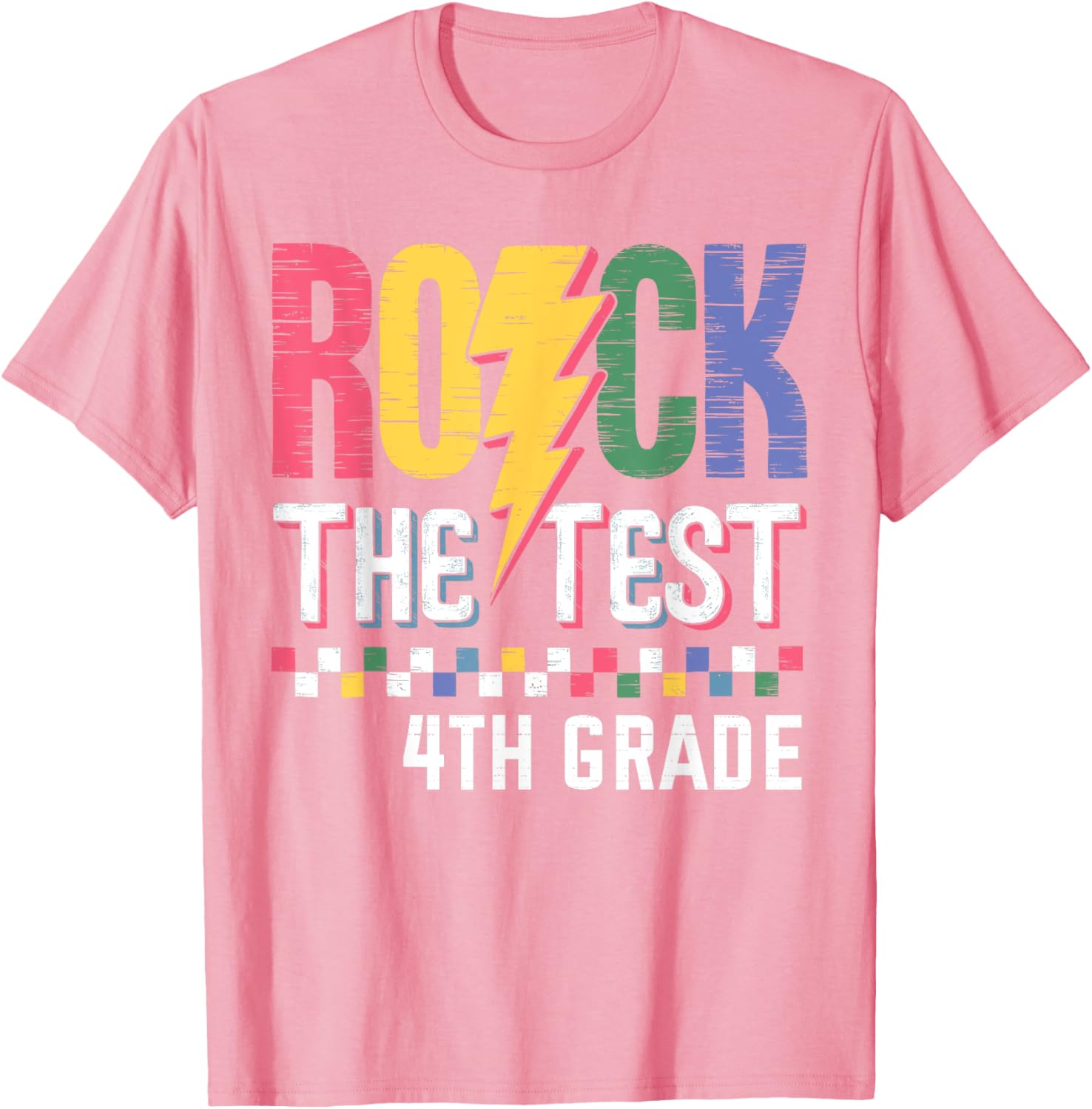 Rock The Test 4th Grade Test Day T-Shirt for Students and Teachers - 9