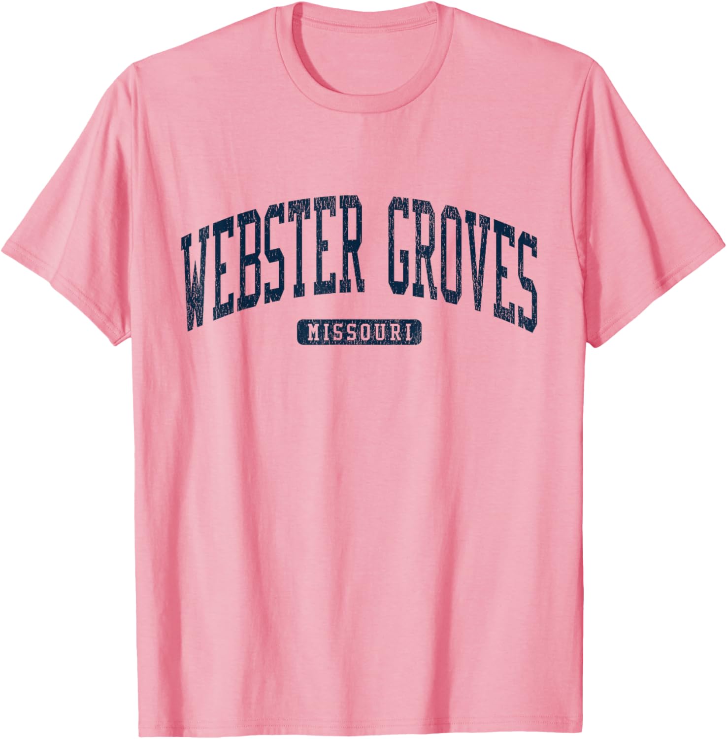 Webster Groves Missouri College Style Blue T-Shirt for Students and Alumni - 1