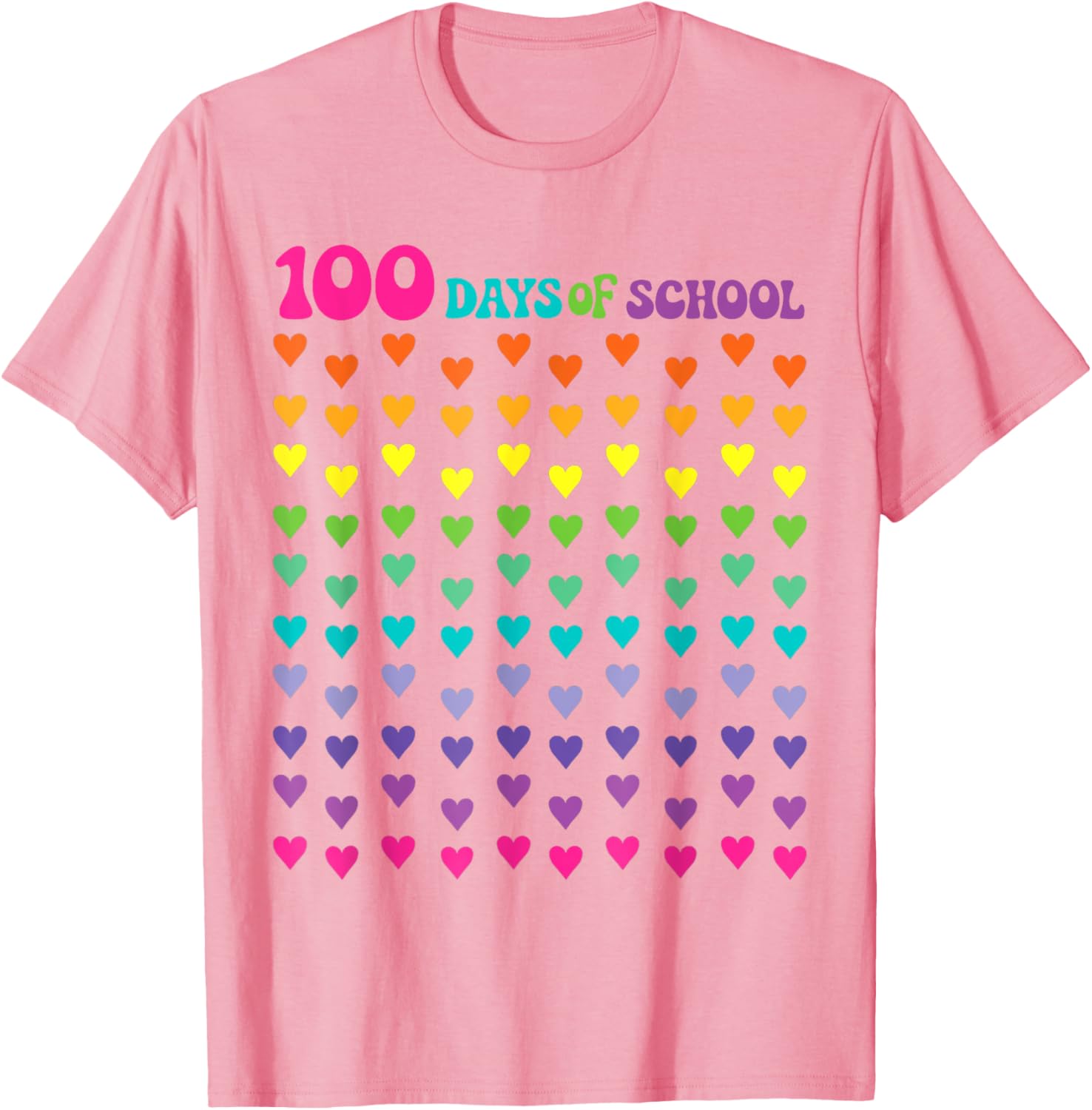 100th Day of School T-Shirt for Kids - Fun Math Numbers Design - 16