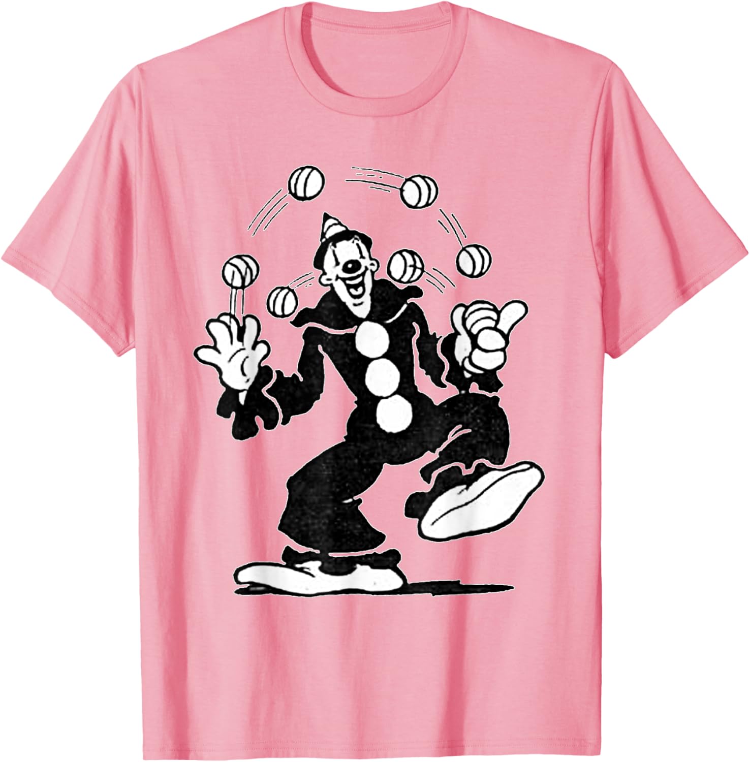 Koko the Clown Vintage Cartoon Juggling T-Shirt for Fun and Style - 25
