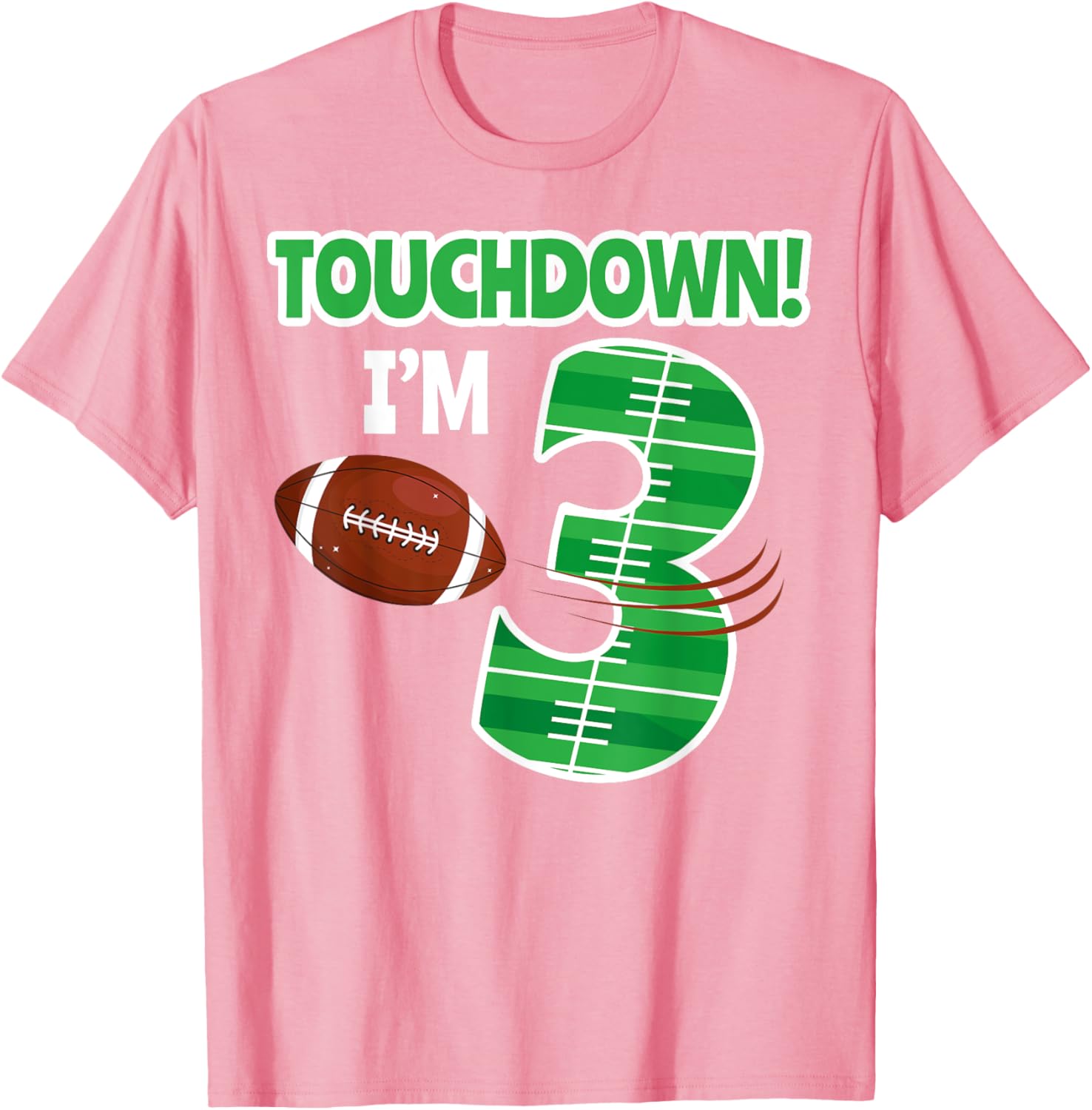 Football 3rd Birthday Party T-Shirt for Kids - Perfect for Game Lovers - 3