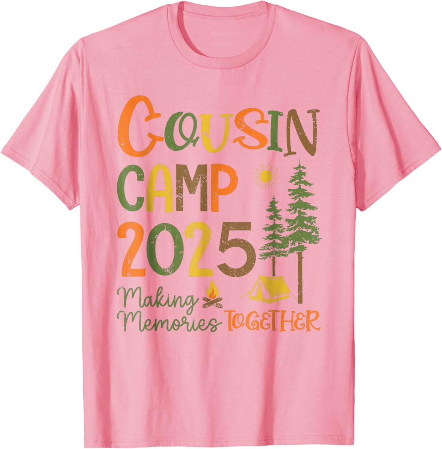 Cousin Camp 2025 Matching T-Shirts for Family Fun and Memories - 26