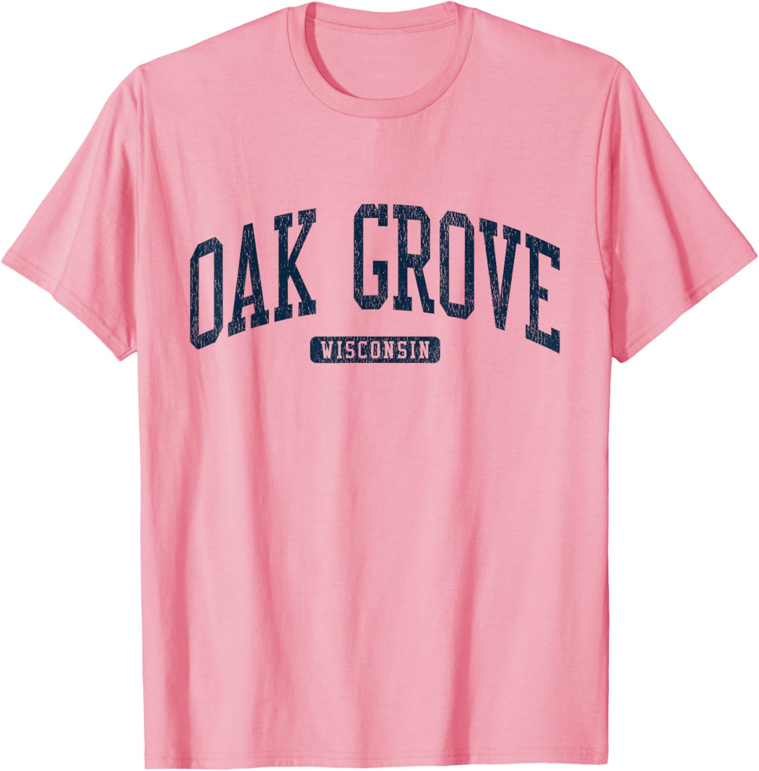 Oak Grove Wisconsin College Style Blue T-Shirt for Students and Alumni - 4