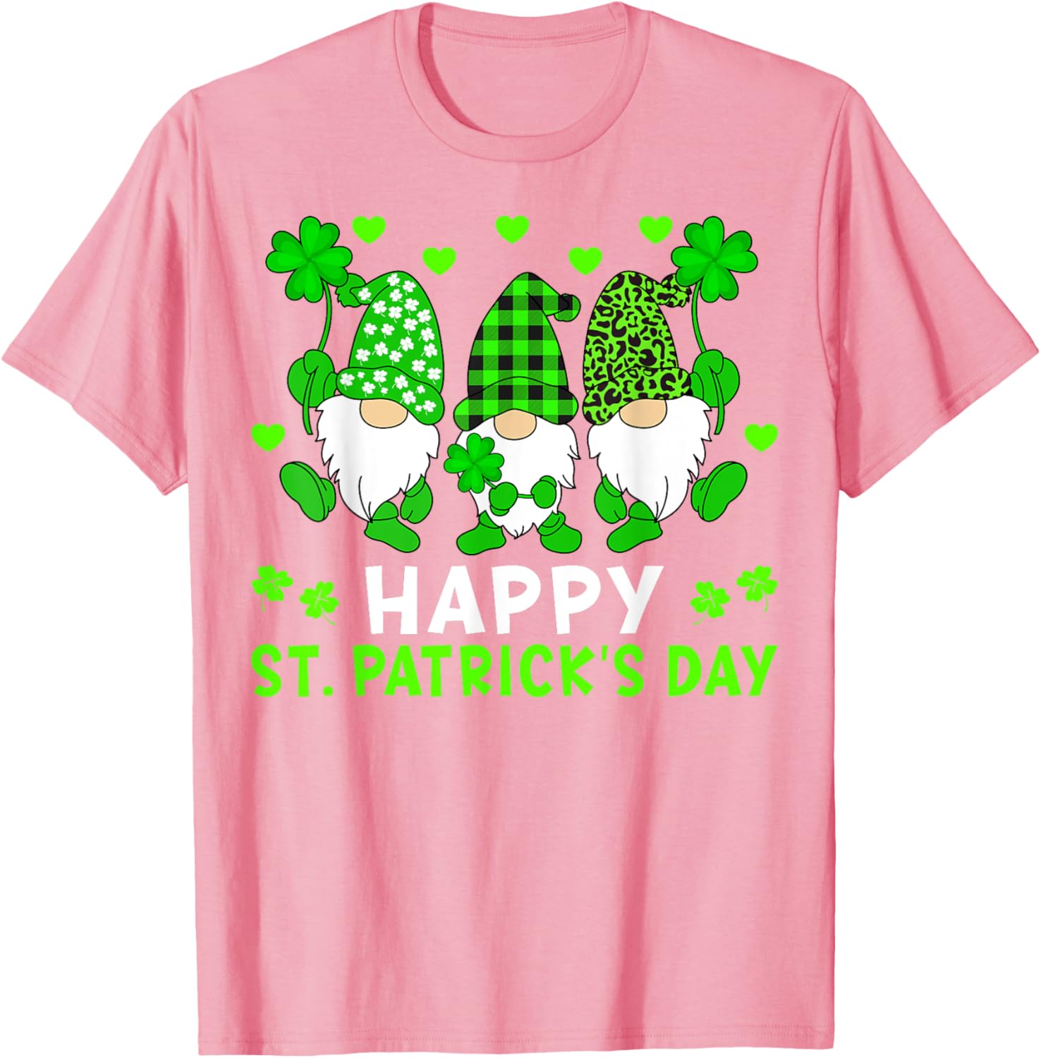 Happy St Patricks Day Gnomes Shamrock T-Shirt for Men Women Kids - 7