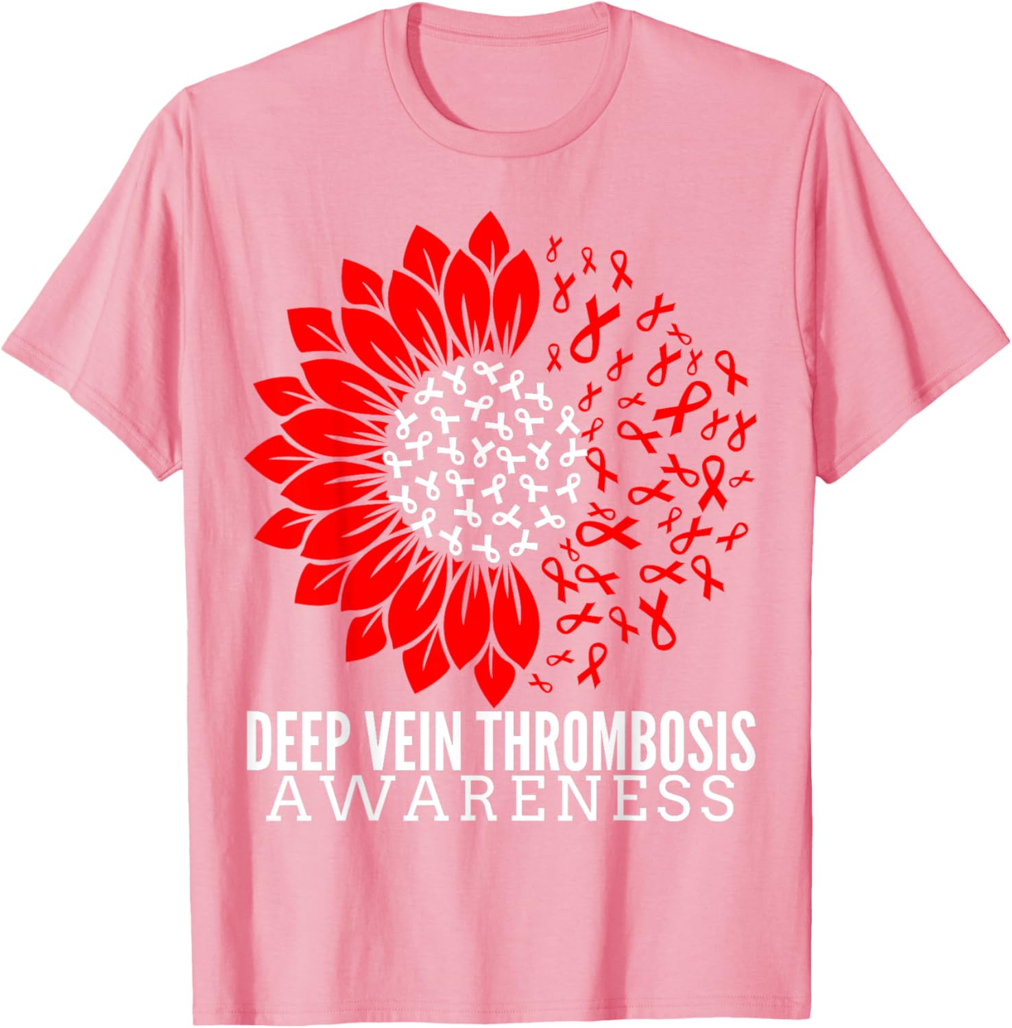 DVT Fighter Sunflower Ribbon T-Shirt for Deep Vein Thrombosis Awareness - 12