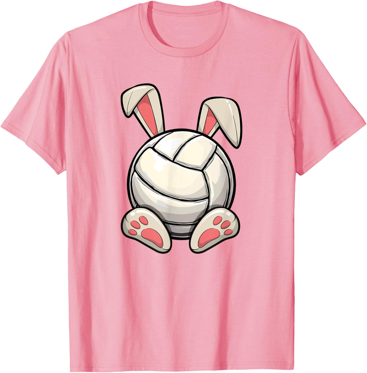 Easter Volleyball Bunny Ears T-Shirt for Kids' Egg Hunt Fun - 6