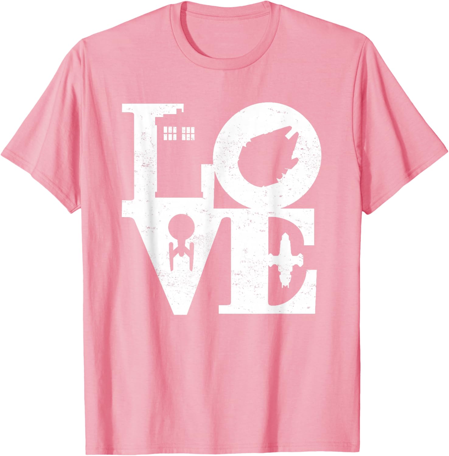 Vintage I Love Magic and Science Fiction Space Black Remix T-Shirt - 10